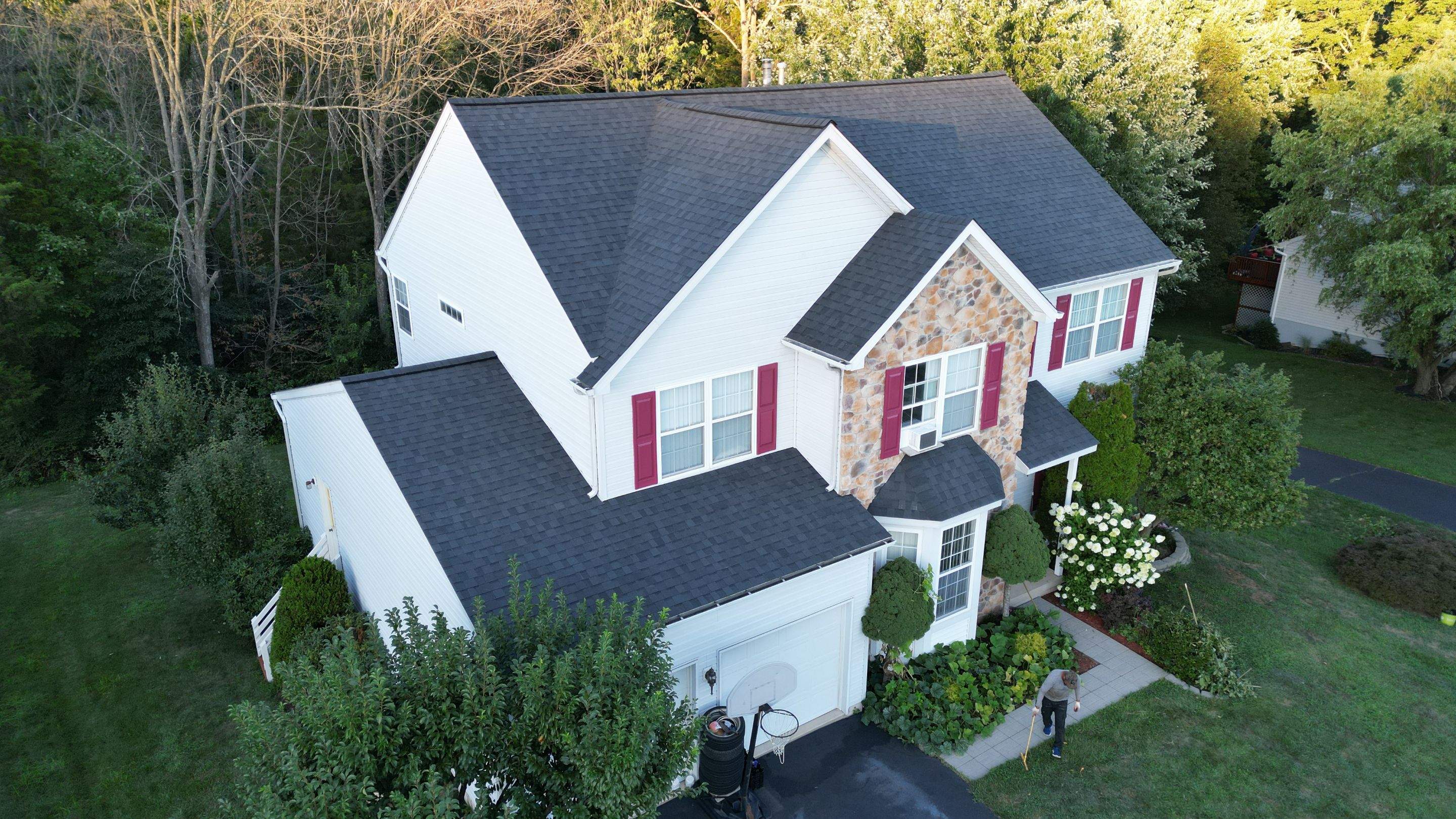 Roofing Installation using CertainTeed Landmark - Moire Black by Storm Guard of Ches-Mont PA