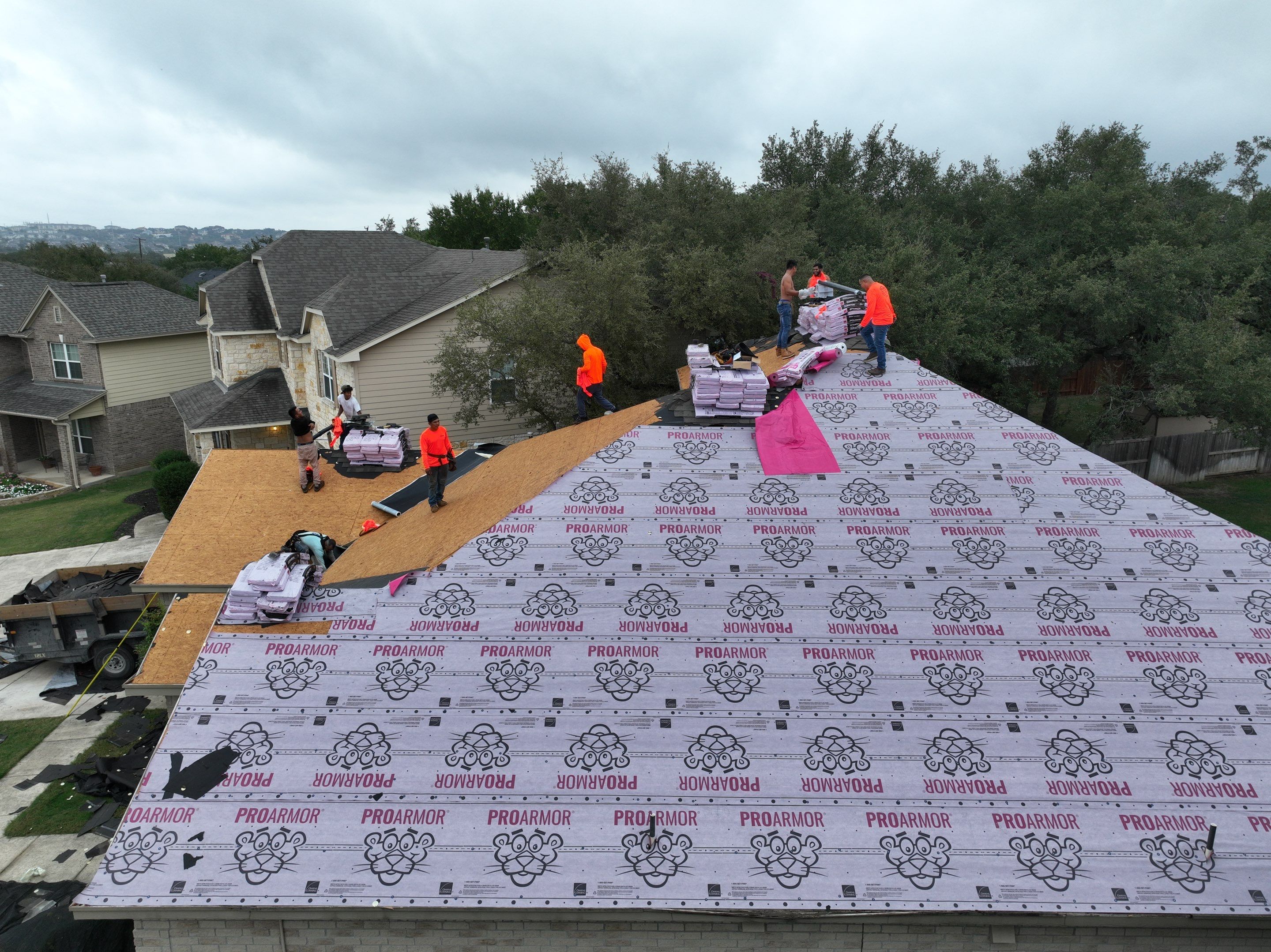 Residential Roof Replacement using Owens Corning Duration Shingles - Onyx Black by Premier Roofing and Contracting