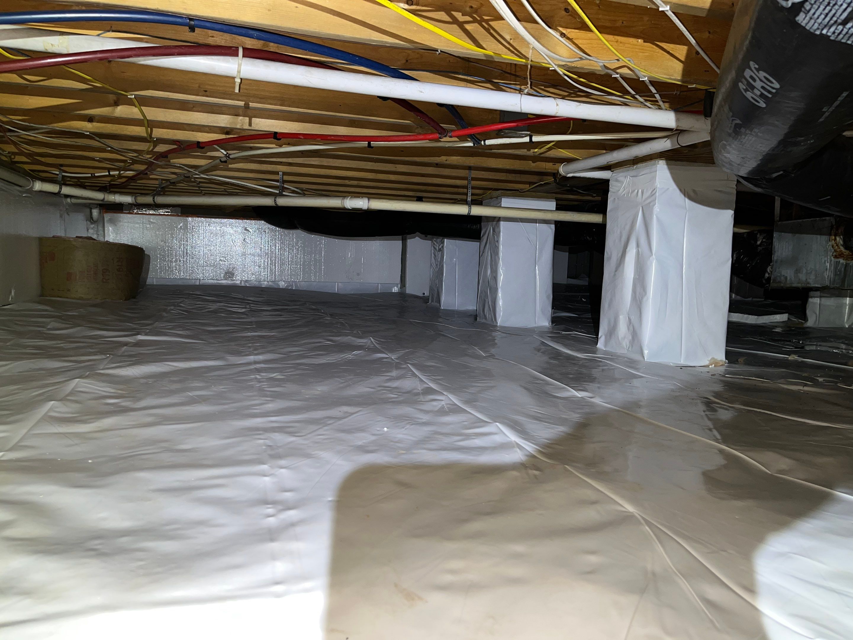 Premium Encapsulation with Bora-Foam using Bora-Foam Insulation by Impact Crawlspace