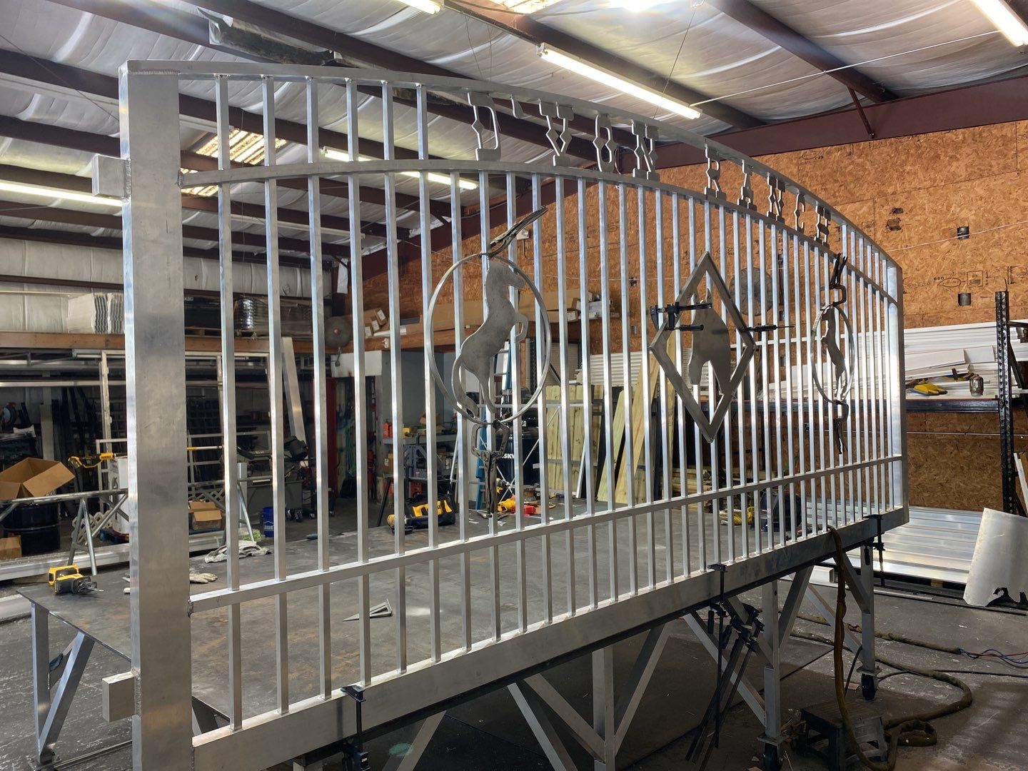 Bradenton, FL 5ft. to 6ft. Sunrise Arch Entry Gate by Asap fence and gates, LLC