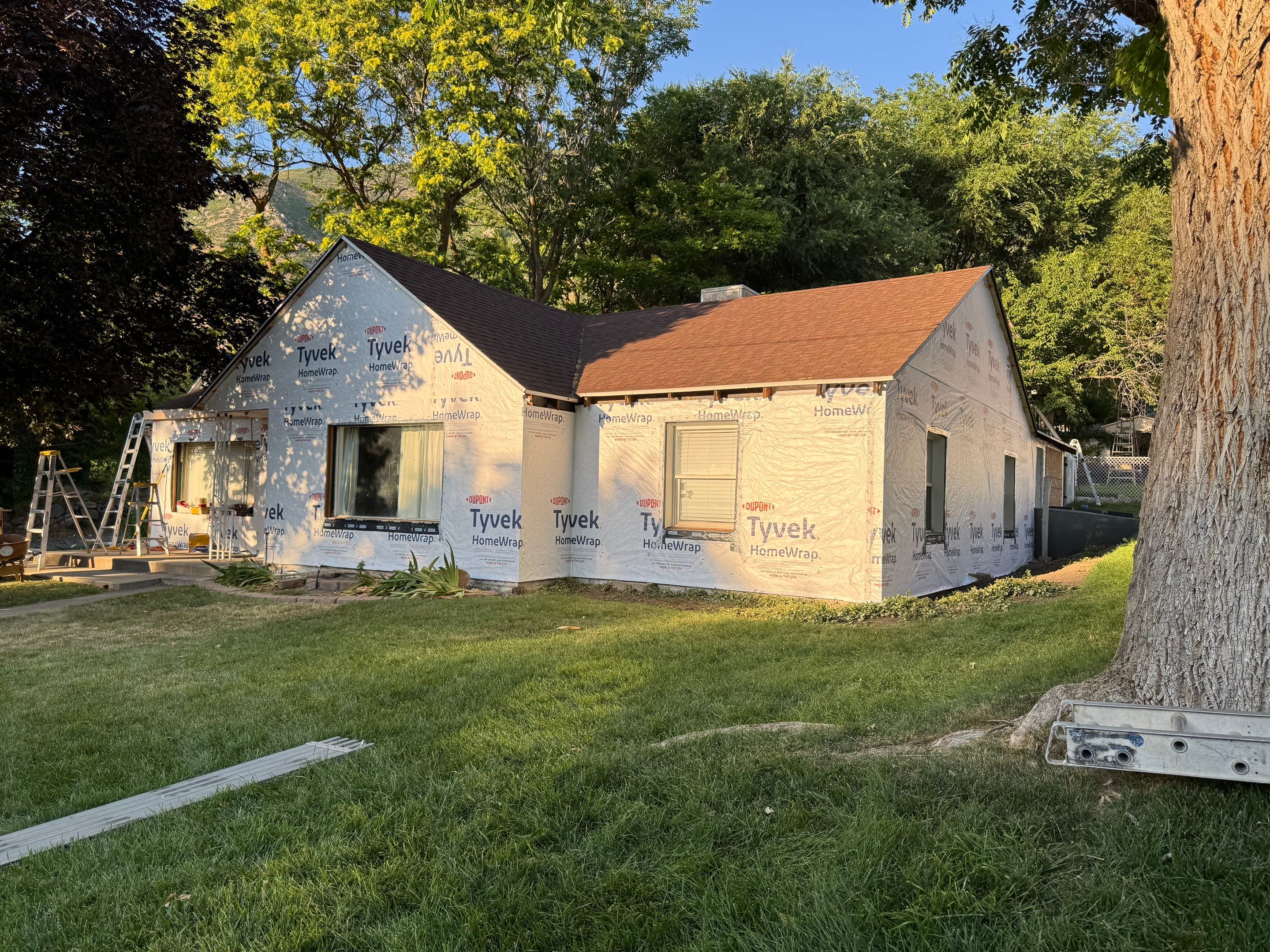Farmington | Custom Hardie Mixed Siding | Thyme Green & White by Ideal Siding Utah