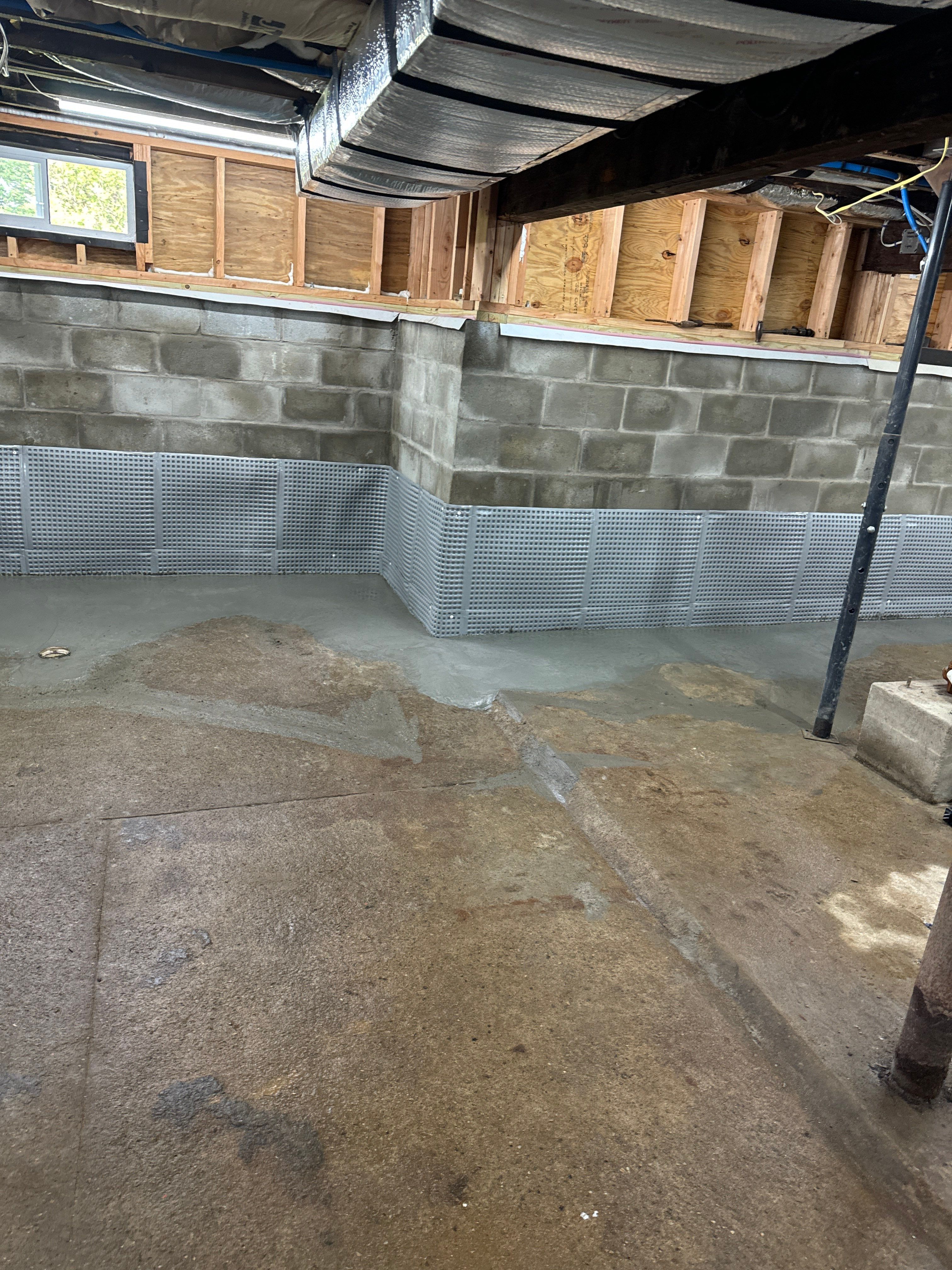 Interior French Drain Boonton NJ by Pure Service Pro, LLC 