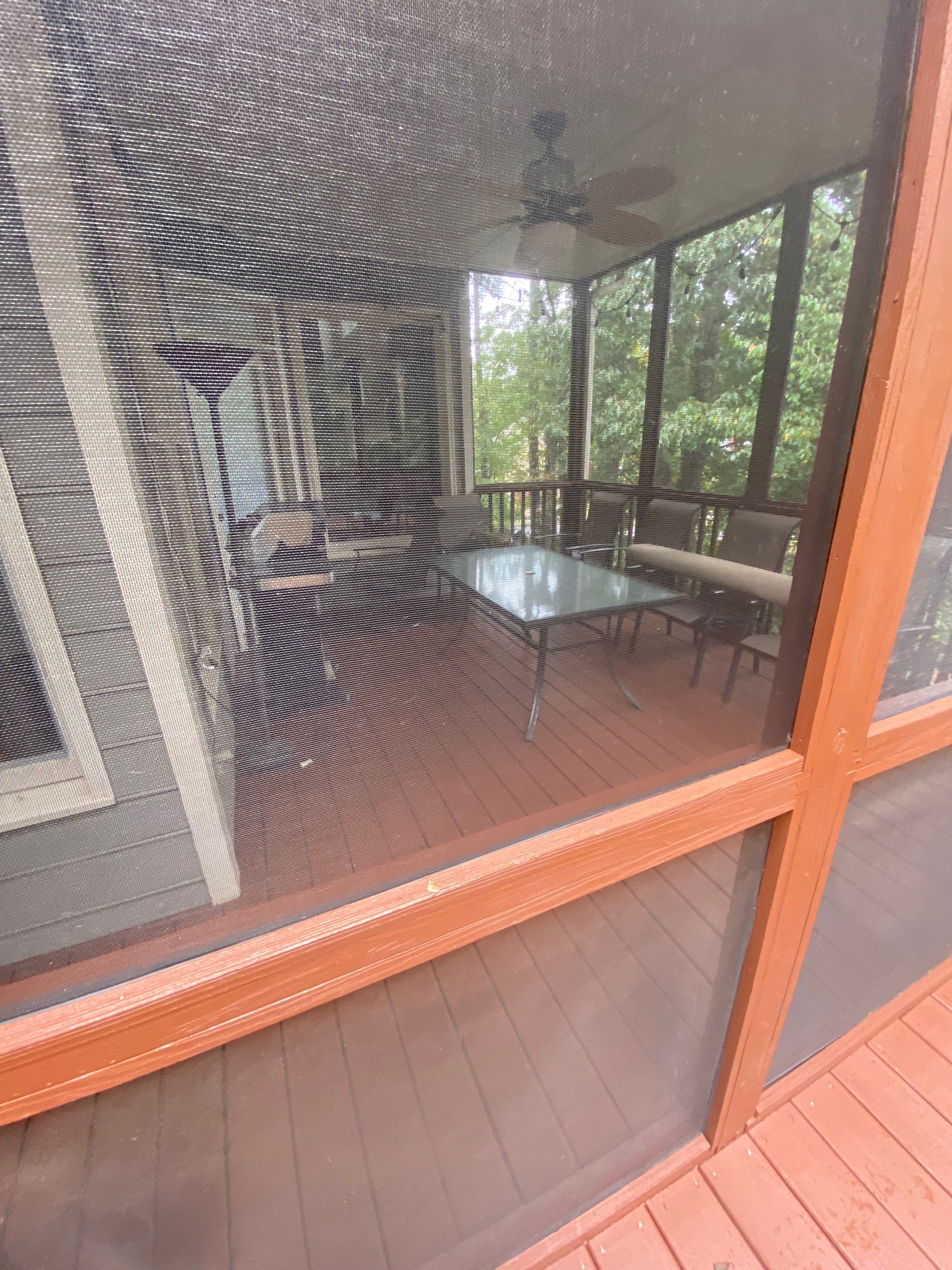 Wood Deck and Screened-In Porch Staining in Woodstock by Swift Home Renovations