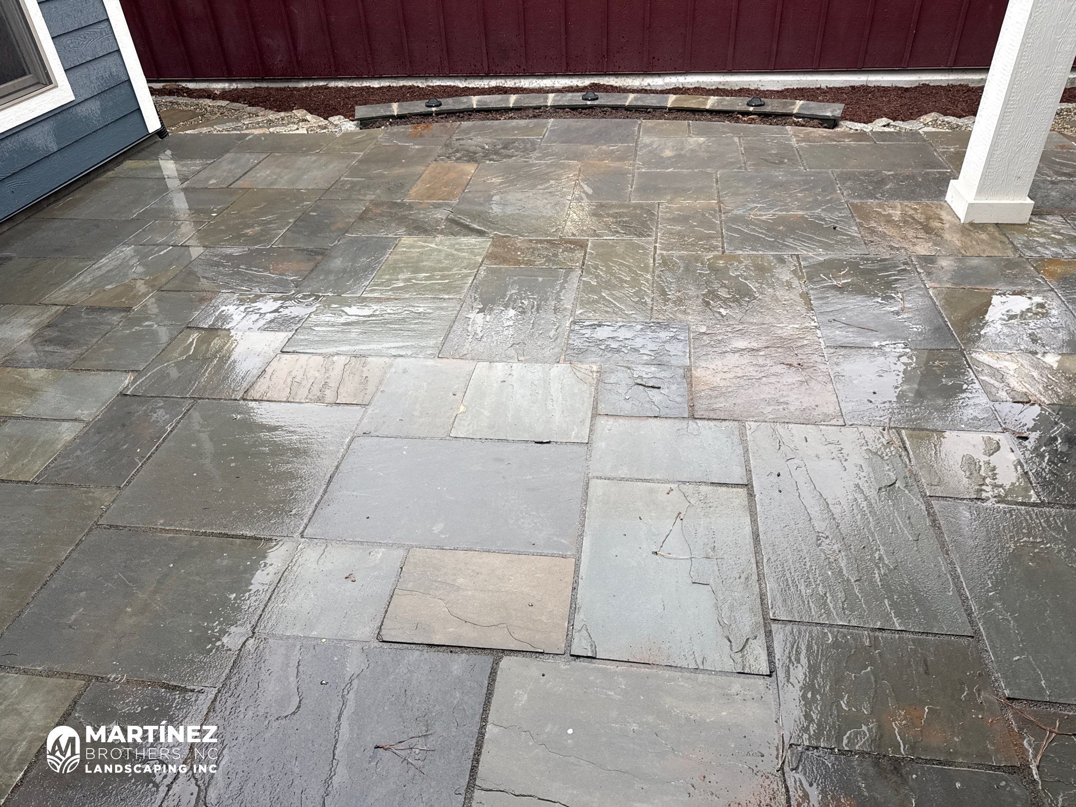 Hardscape lighting in Chapel Hill by Martinez Brother’s Nc Landscaping Inc