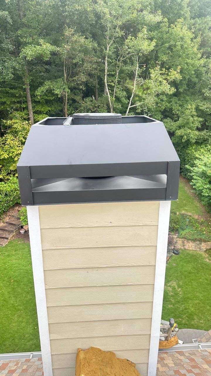 Dunwoody Mill Ct Roof & Chimney Cap Replacement  by Dom Roofing & Restoration
