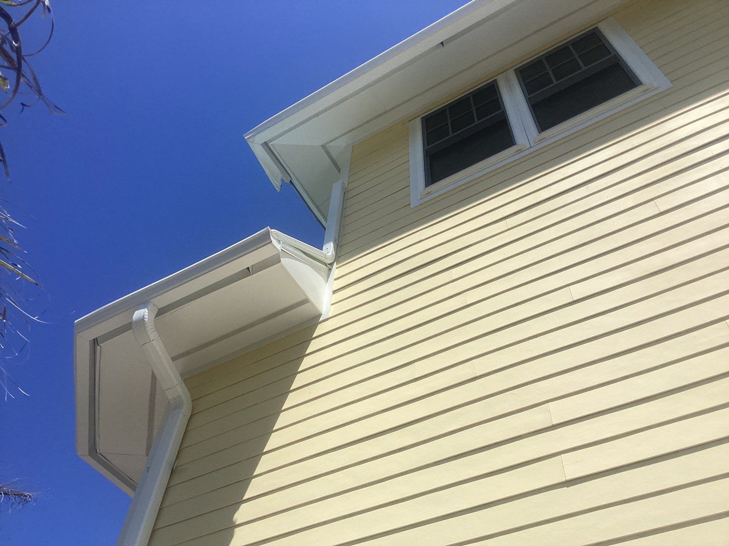 3x4 elbow Downspouts Installation in Captiva FL by Gutter Professors