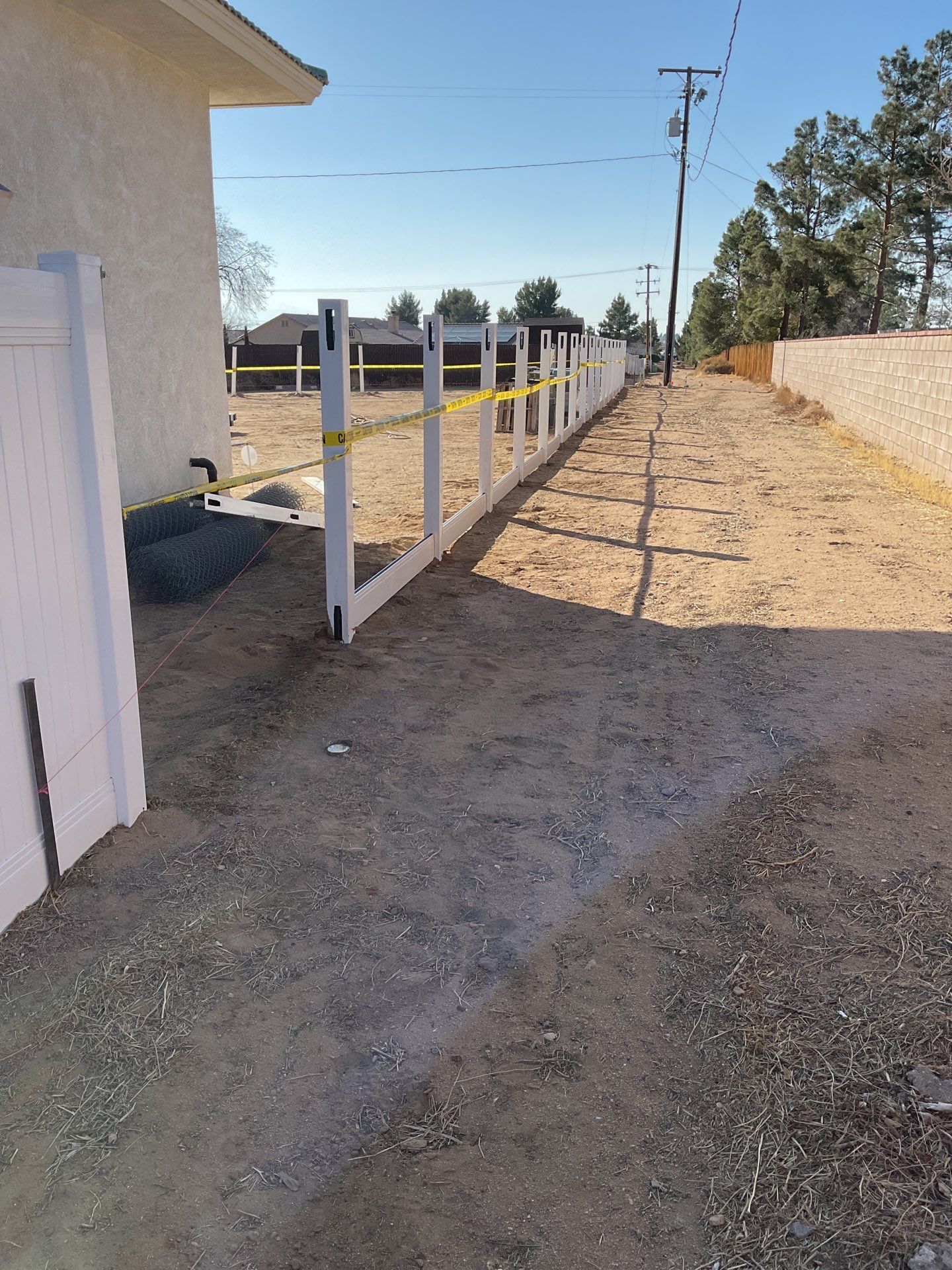 Fence Installation using Vinyl by Fence Guys Inc. 