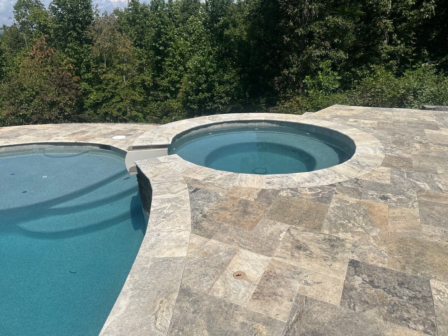 Pool Area Hardscape  by Growing Edge Landscape & Design, Inc.