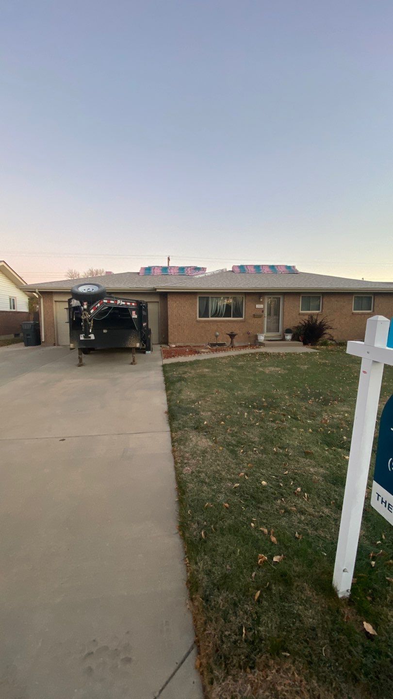 Re-Roof Due to Hail Storm  by Black Belt Roofing 