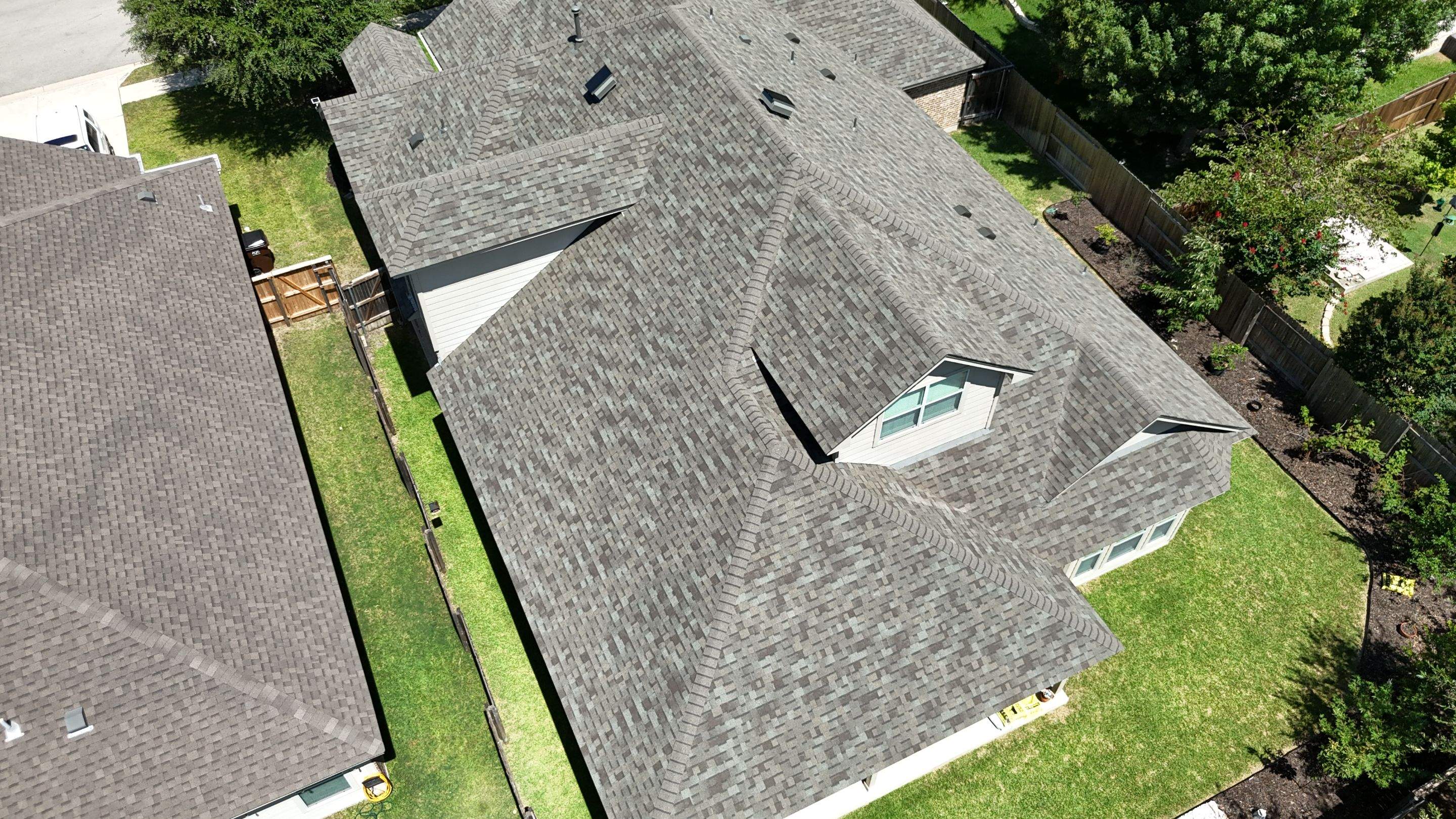 Residential Asphalt Shingle Roof Replacement and Solar Fan Installation by RoofsOnly.com