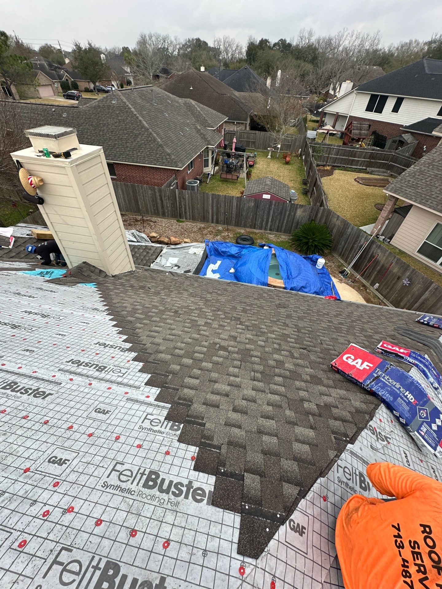 Roof Replacement in League City TX by Roof Repair Company