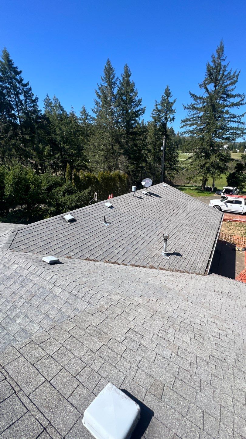 Residential Roofing Installation using IKO Dynasty (Color: Granite Black) by Orezona Building & Roofing Company, Inc.