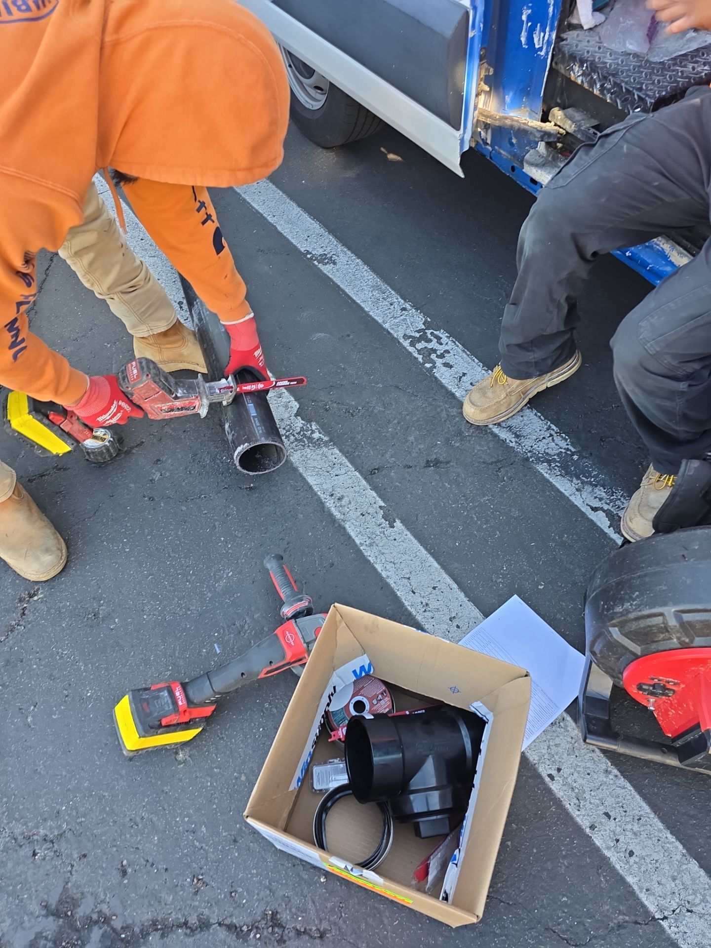 Installing New Piping and Tested Water Flow. by Us Plumbing 