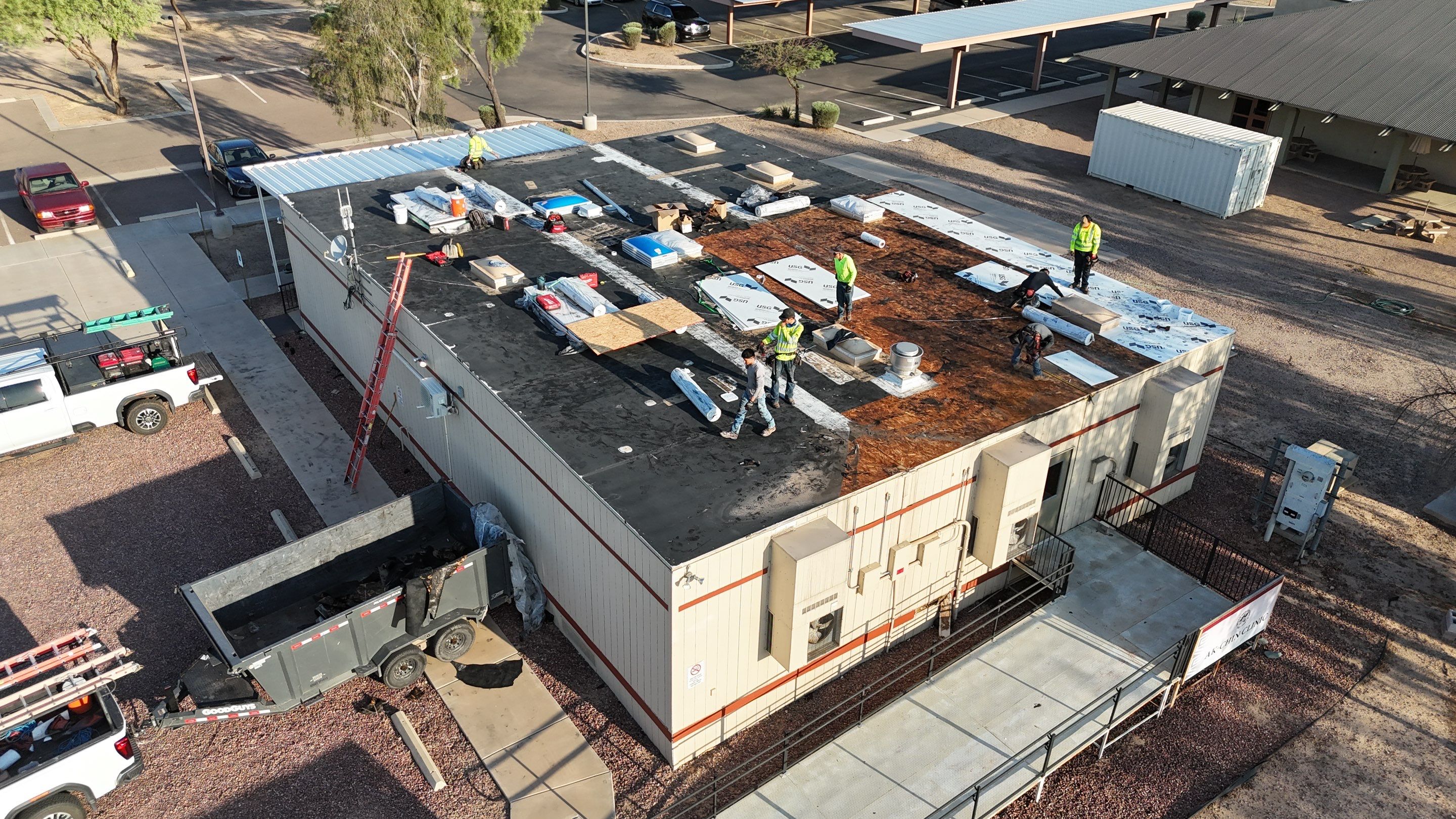 TPO Commercial Roof by Saint Roofing