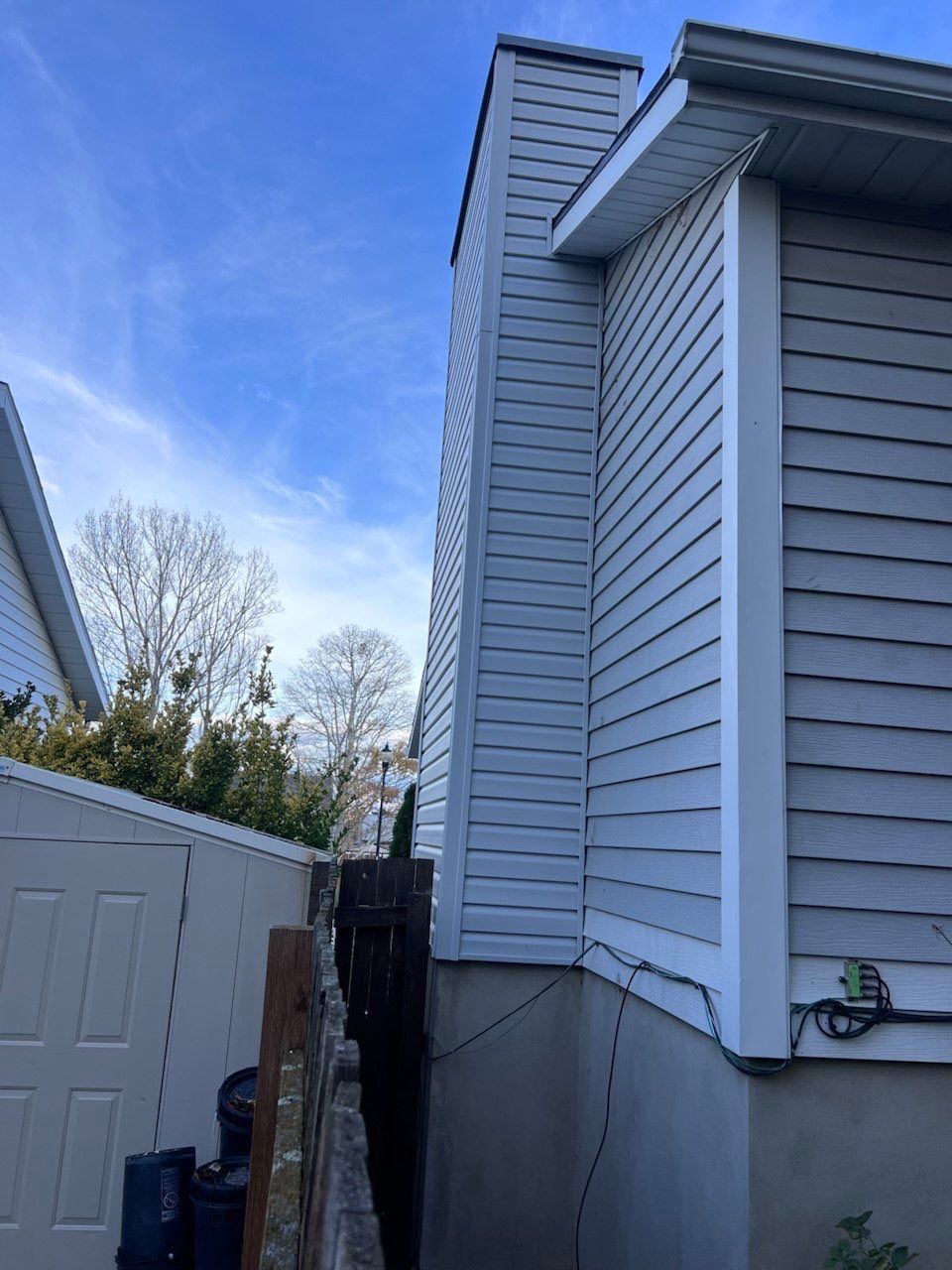 West Jordan | Aluminum Demo & Chimney Siding Upgrade | Silver Grey by Ideal Siding Utah