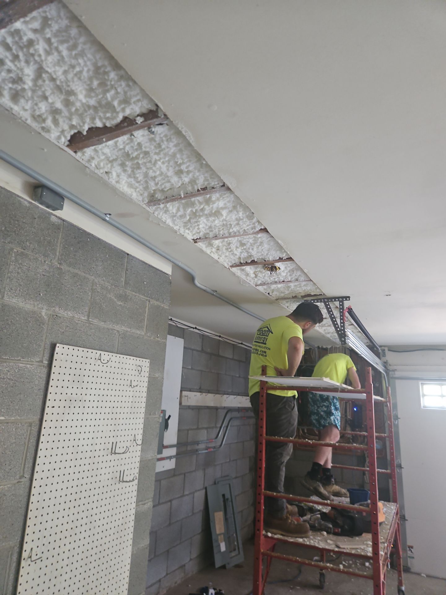 Retrofit using open cell spray foam by NYS Foam & Energy
