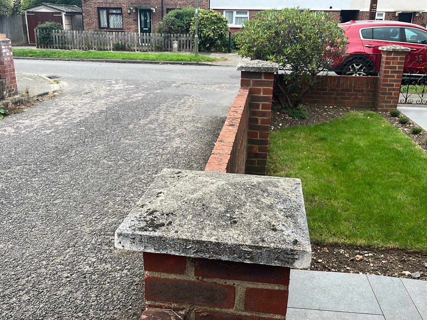 Roof Clean and Coping Stones using Honda 15lpm Low Pressure Washing Machine by Ges Exterior Cleaning ltd