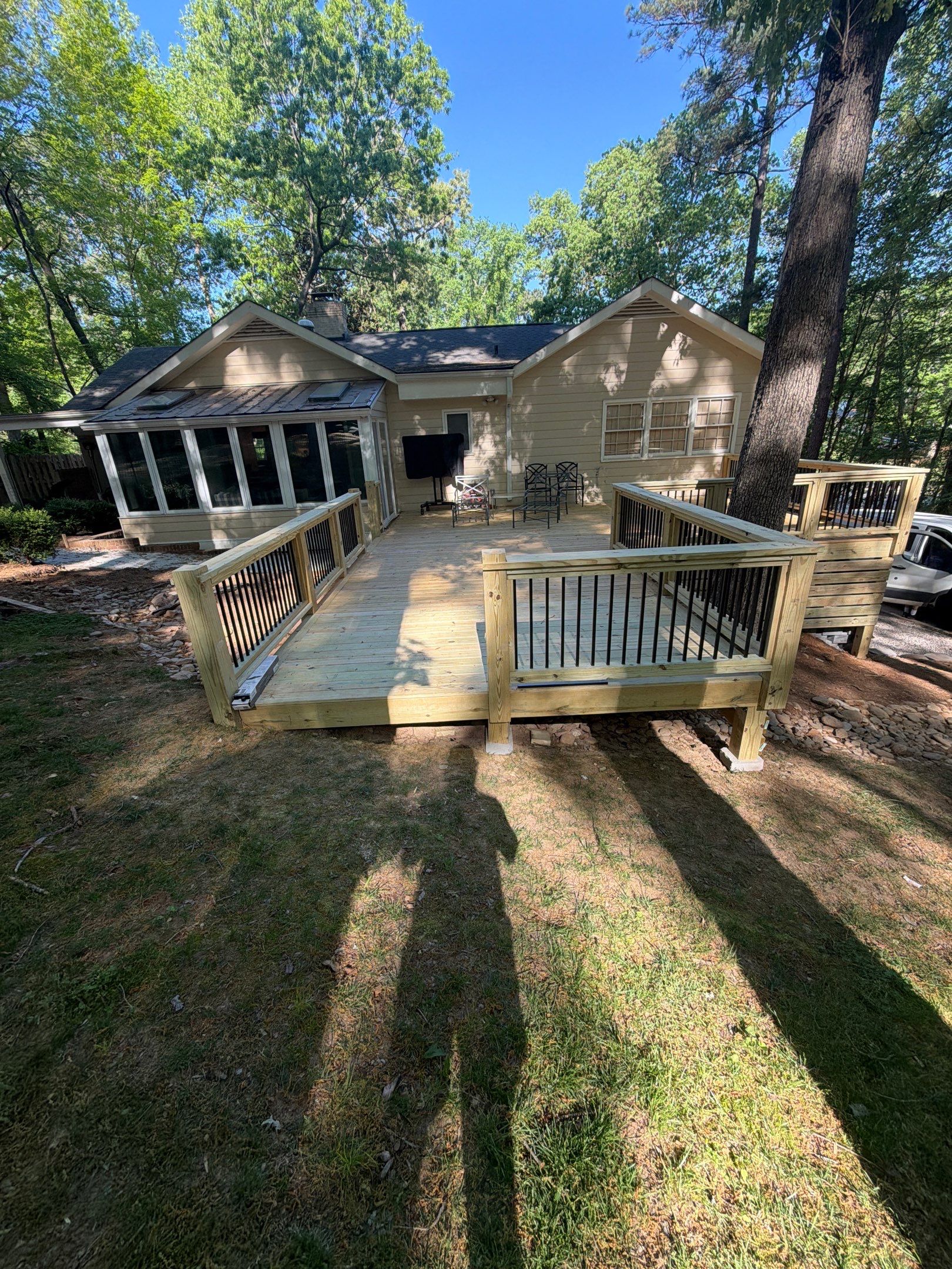 New Deck Construction & Site Improvements by Billy Weatherspoon Contractor