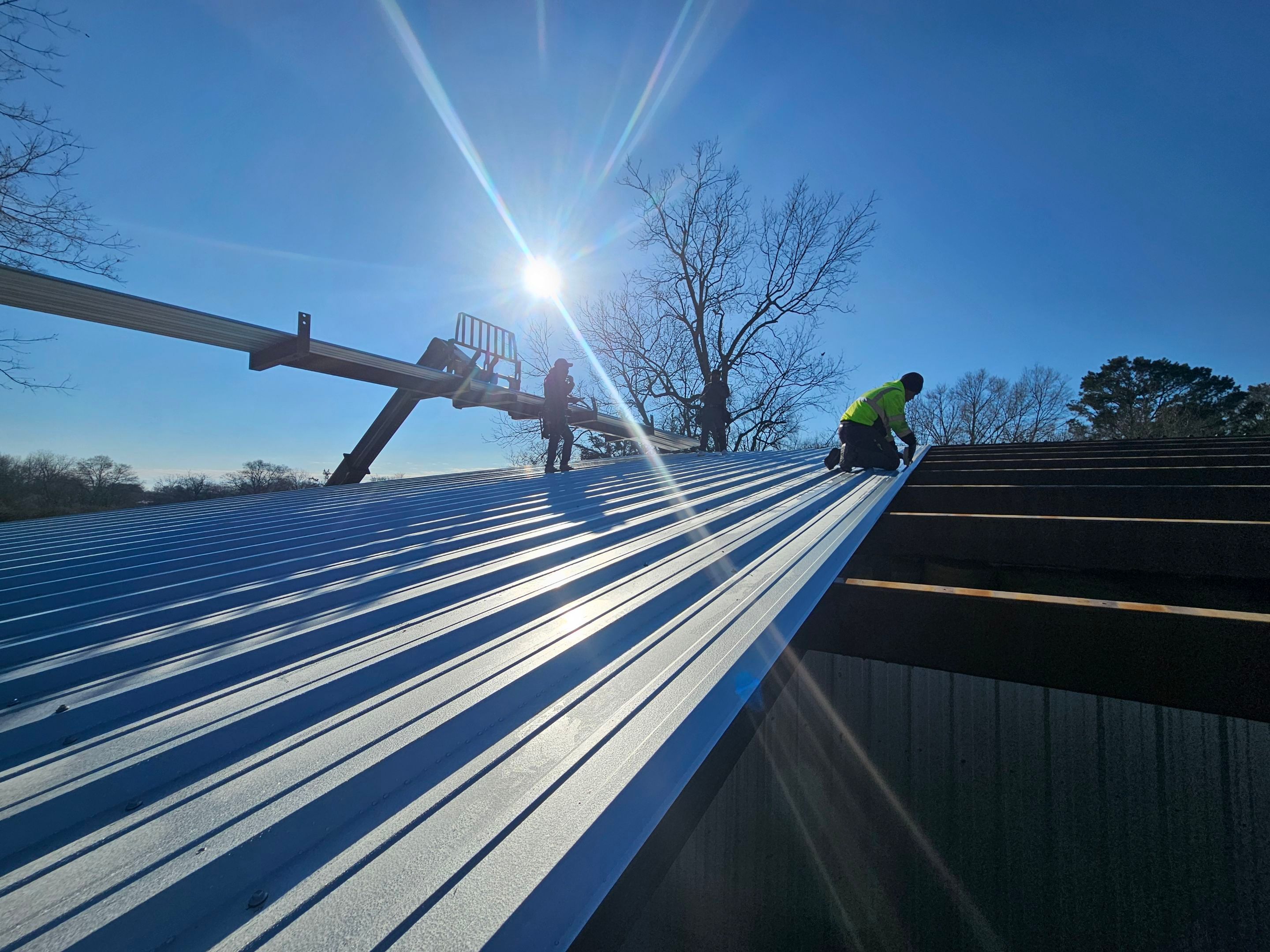 26 Gauge Galvanized metal roof by Hostetler Roofing