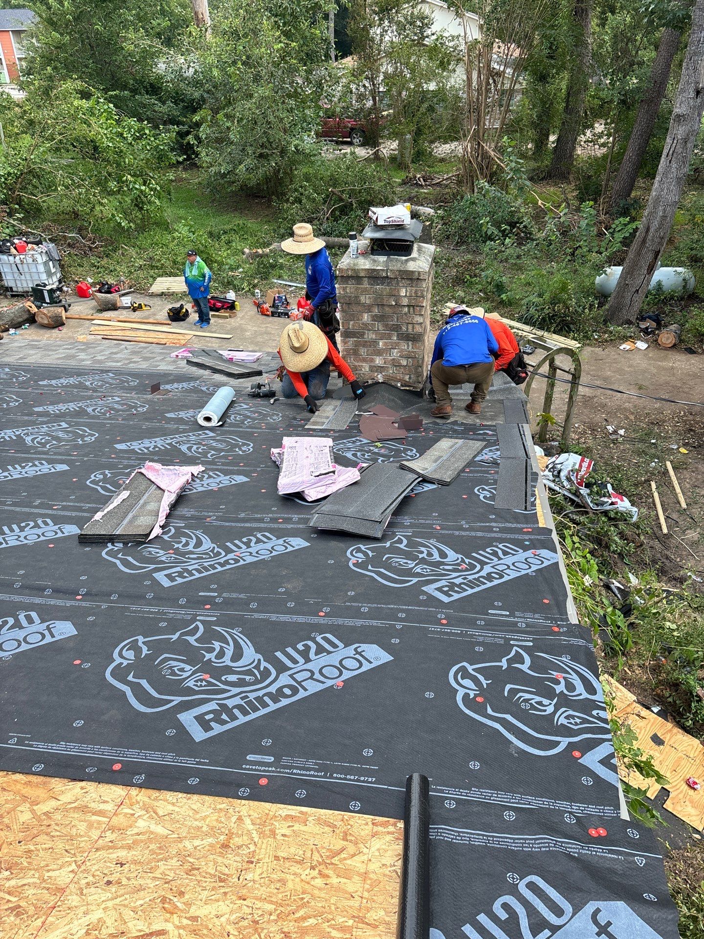 Residential Roofing Installation using Owen's Corning Duration (Lifetime) Shingles by Roof Repair Company