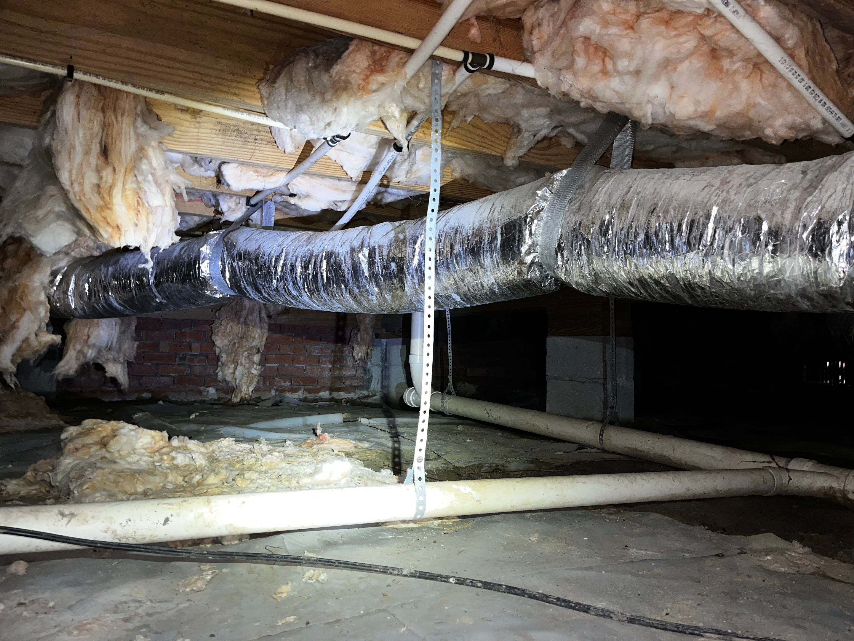 Impact Choice Encapsulation with French Drain and Crawlspace Doors by Impact Crawlspace