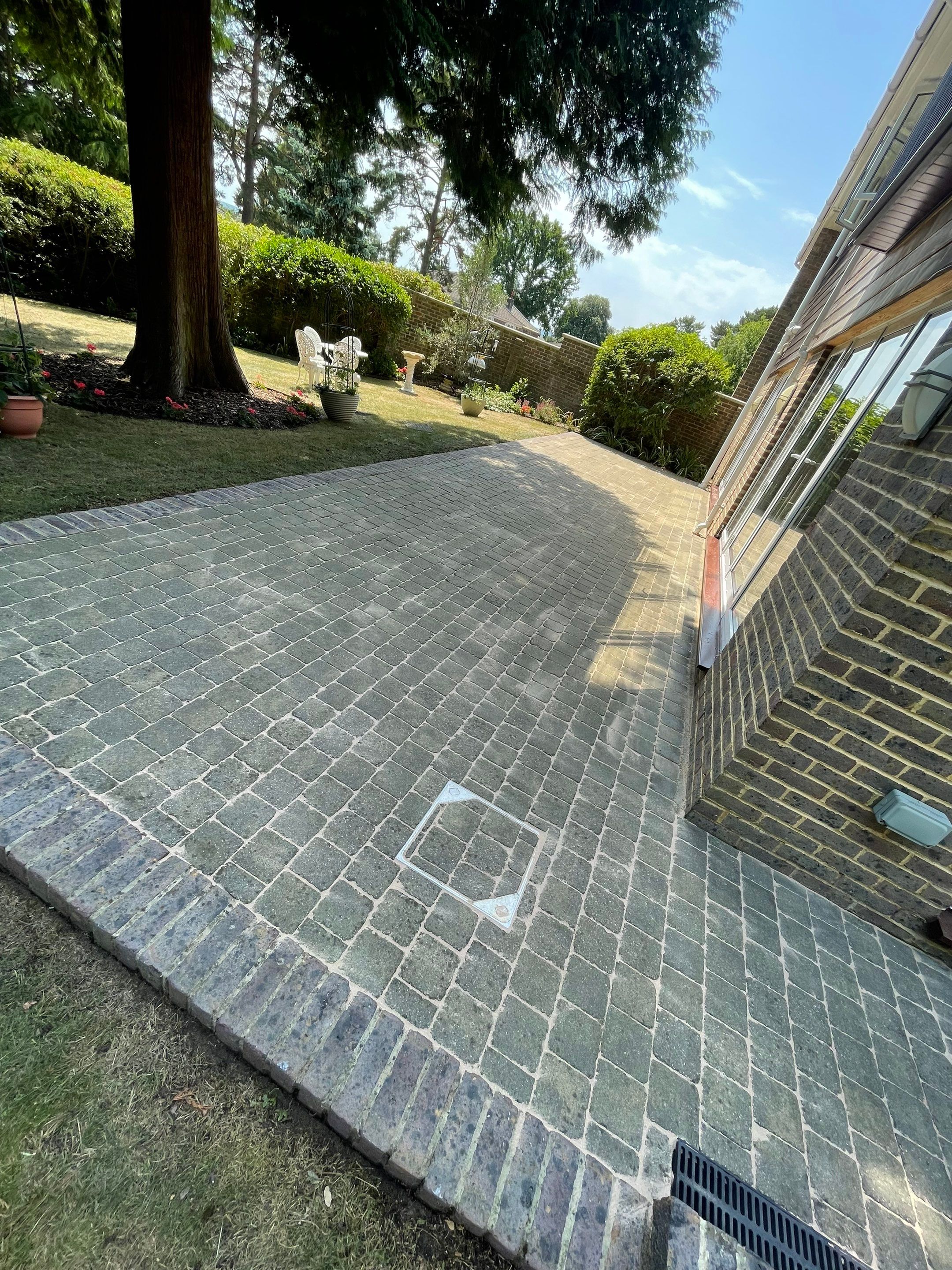Patio Clean using honda 21 ltr/min by Ges Exterior Cleaning ltd