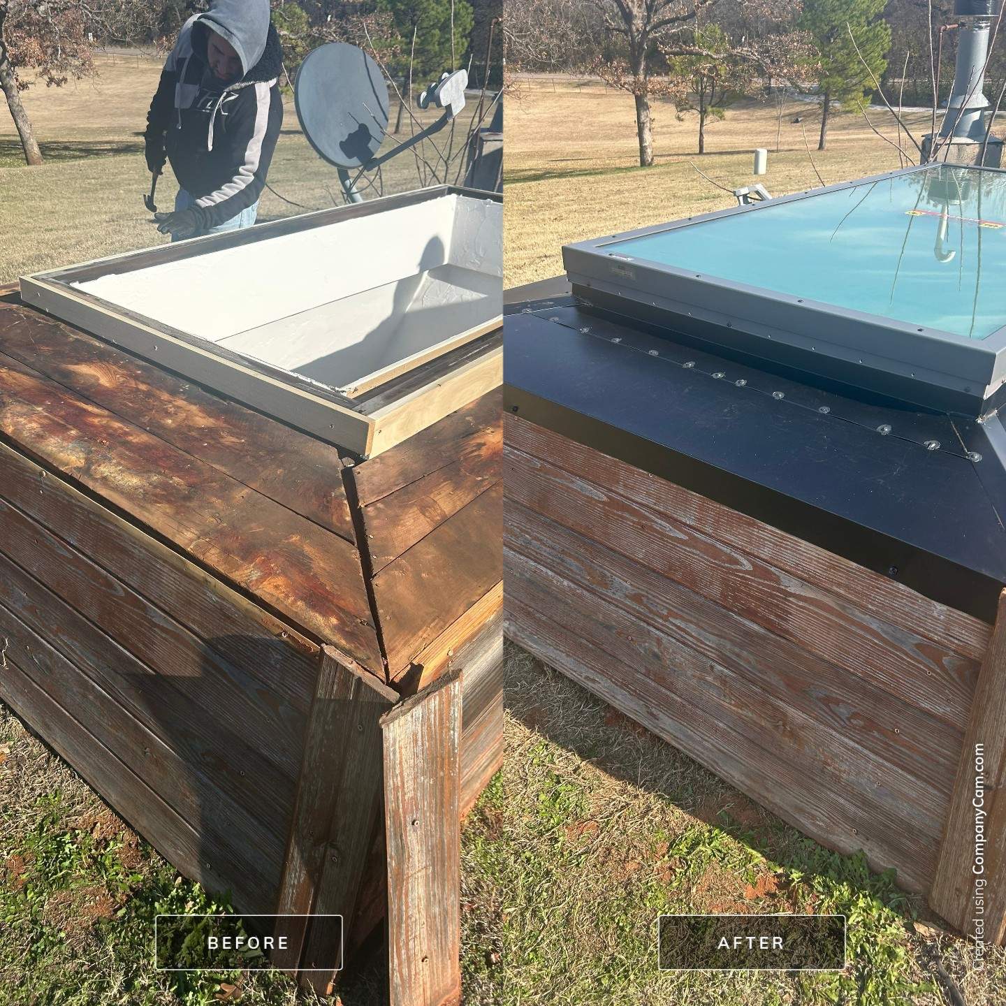 skylight replacement in Edmond by McCann's Roofing and Construction