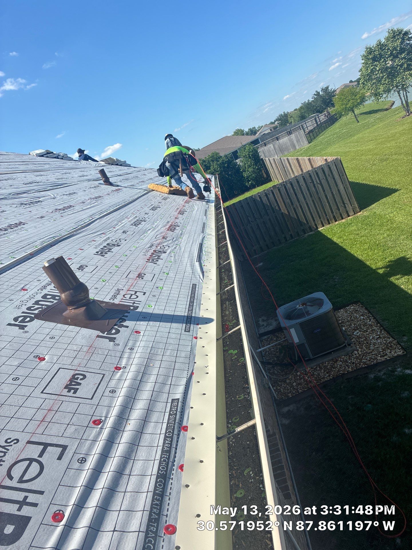 GAF Architectural Shingle Roof Replacement in Fairhope, Alabama by 4U Roofing