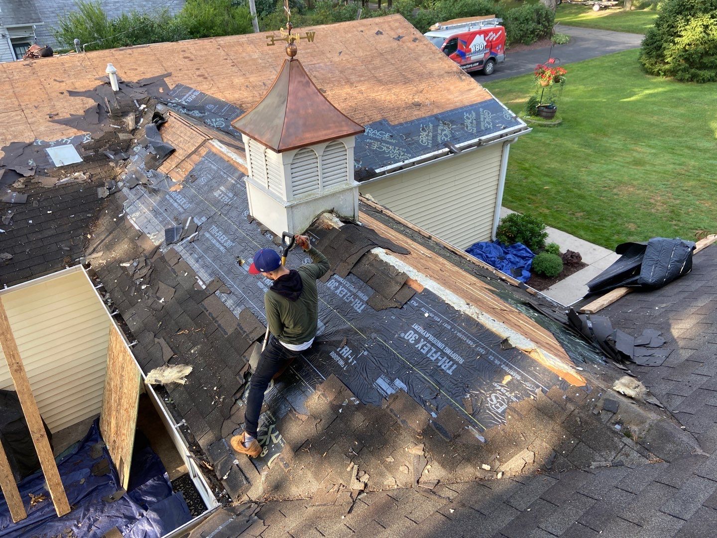 Roof Replacement using CertainTeed Landmark by 180 Contractors