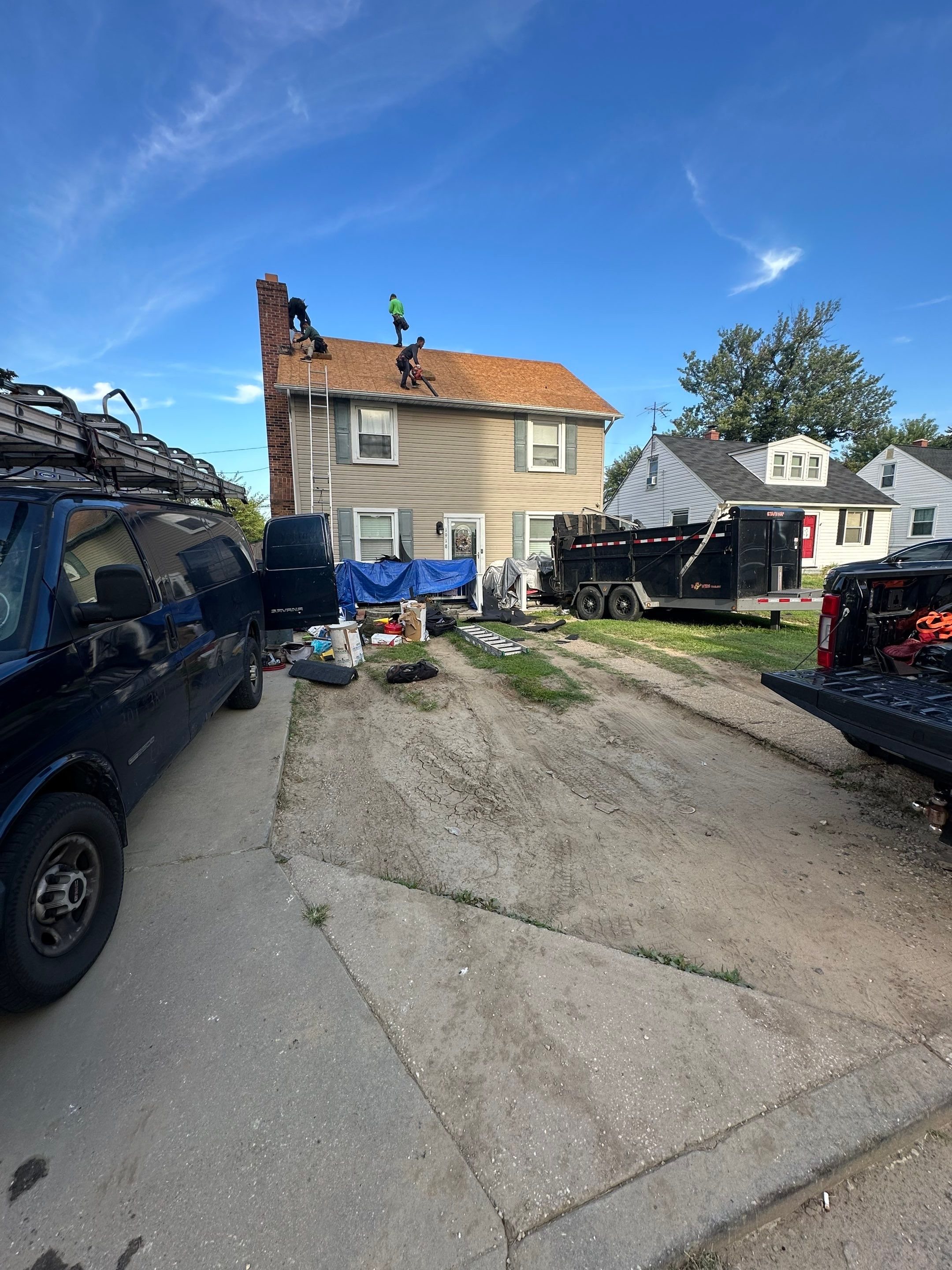 Residential Roofing Installation using GAF Timberline HDZ by Matter Roofing & Construction