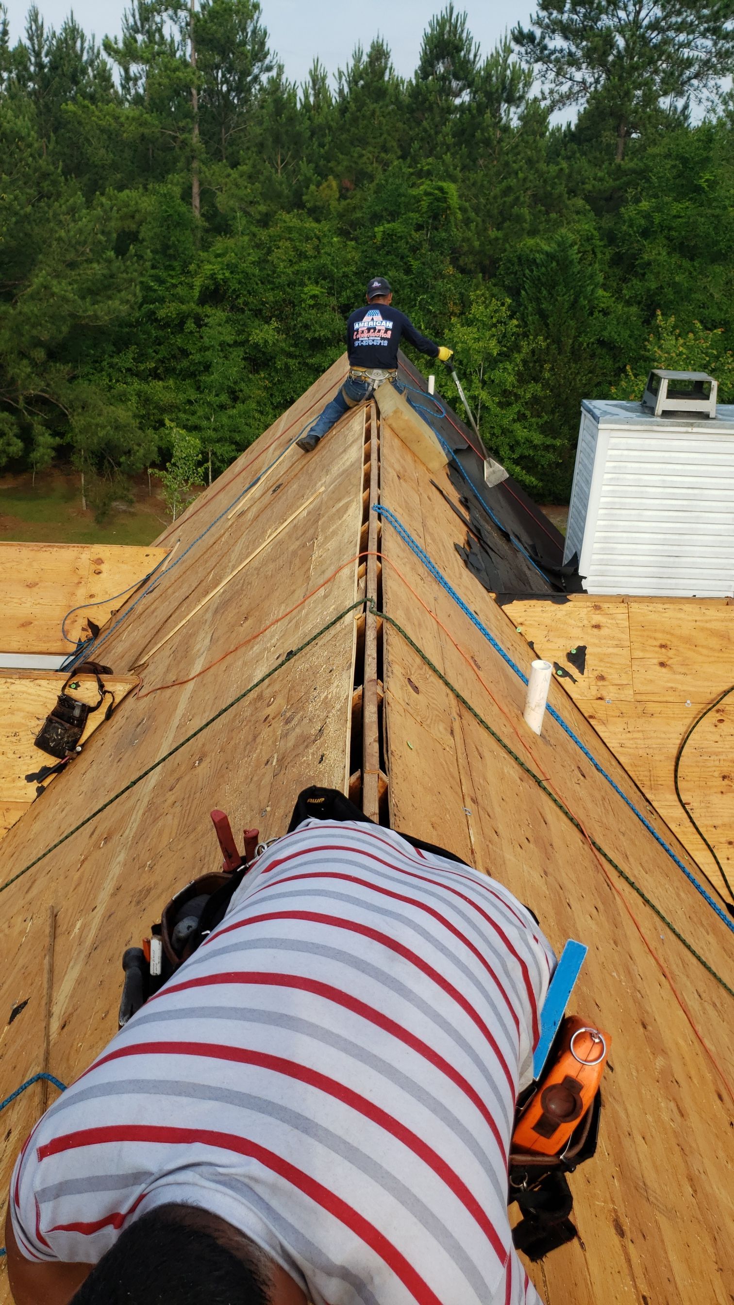 Residential Roofing Installation using Roof Replacement by American Roofing & Construction LLC