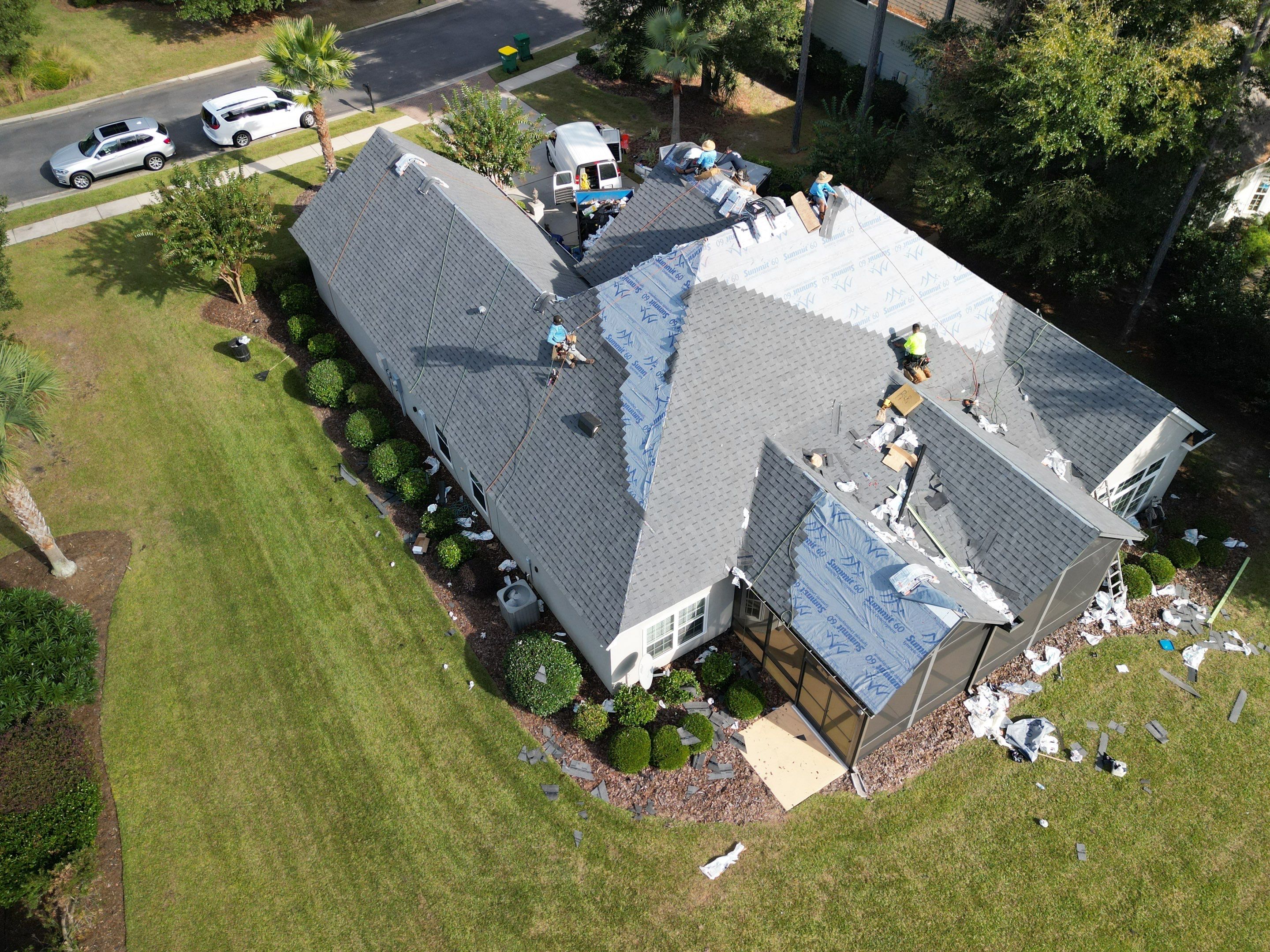Residential Roofing Installation using Atlas Pinnacle Pristine Pewter by Talya Roofing
