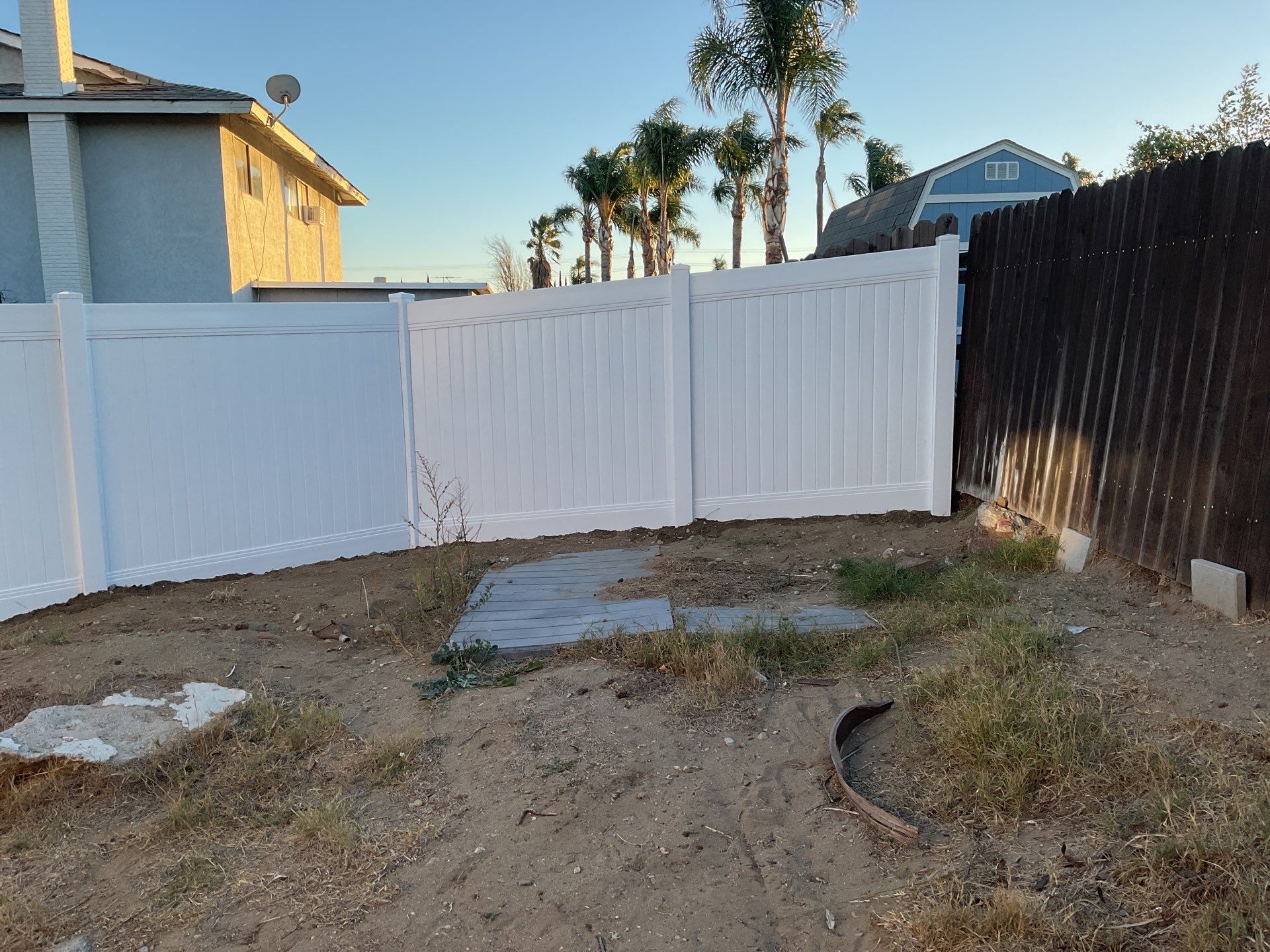 6ft White Privacy Fence  by Fence Guys Inc. 