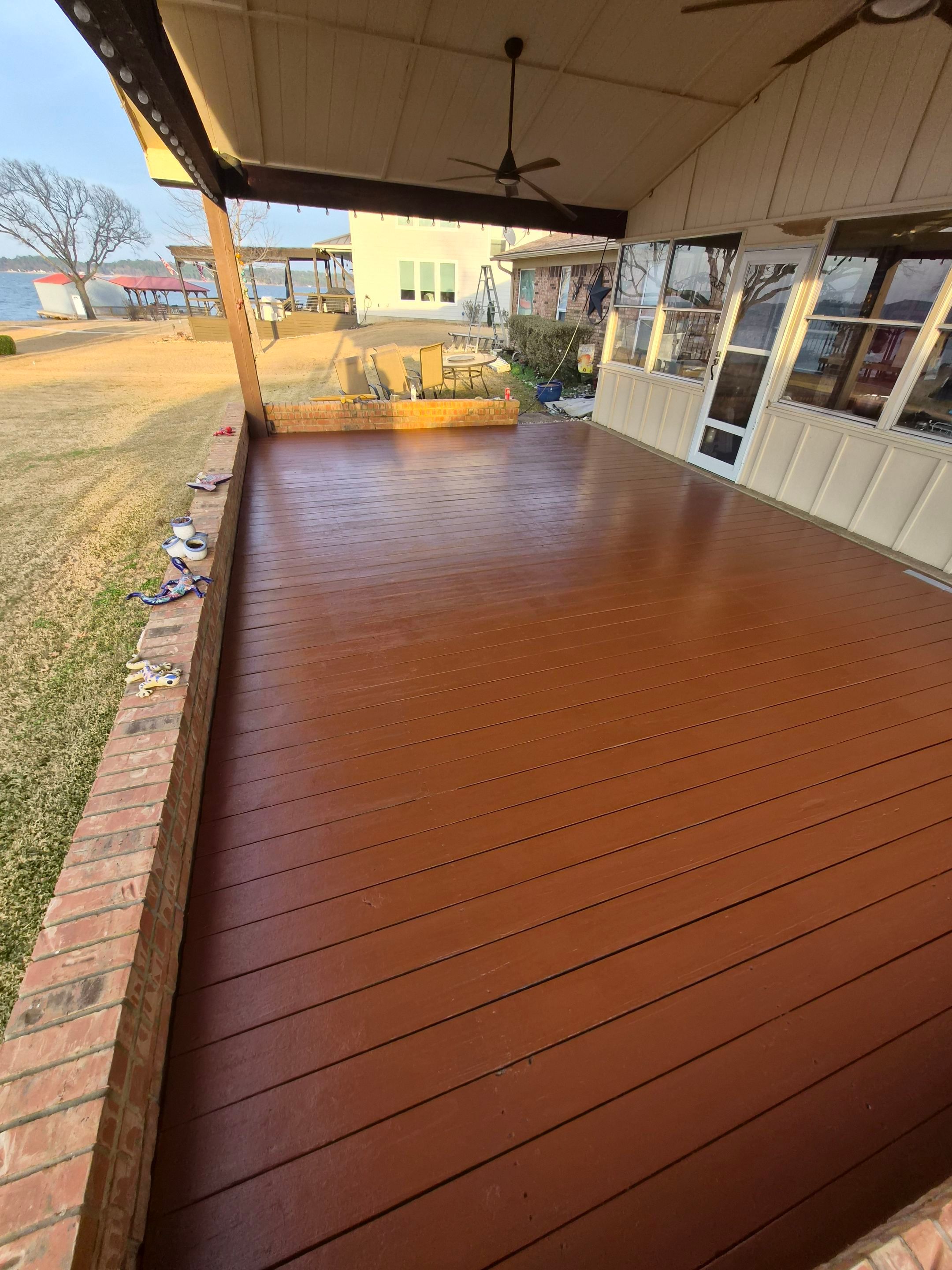 Exterior Painting & Deck Restoration in Chandler, TX by Quality Coats Painting