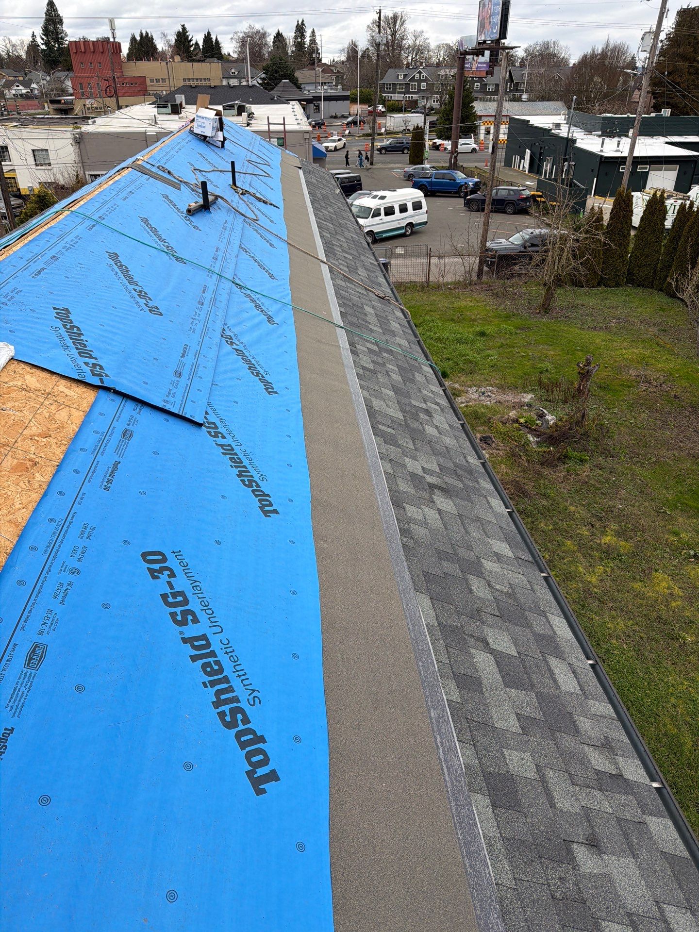 Residential Roofing Installation using GAF UHDZ Shingles by Roofing Formula LLC