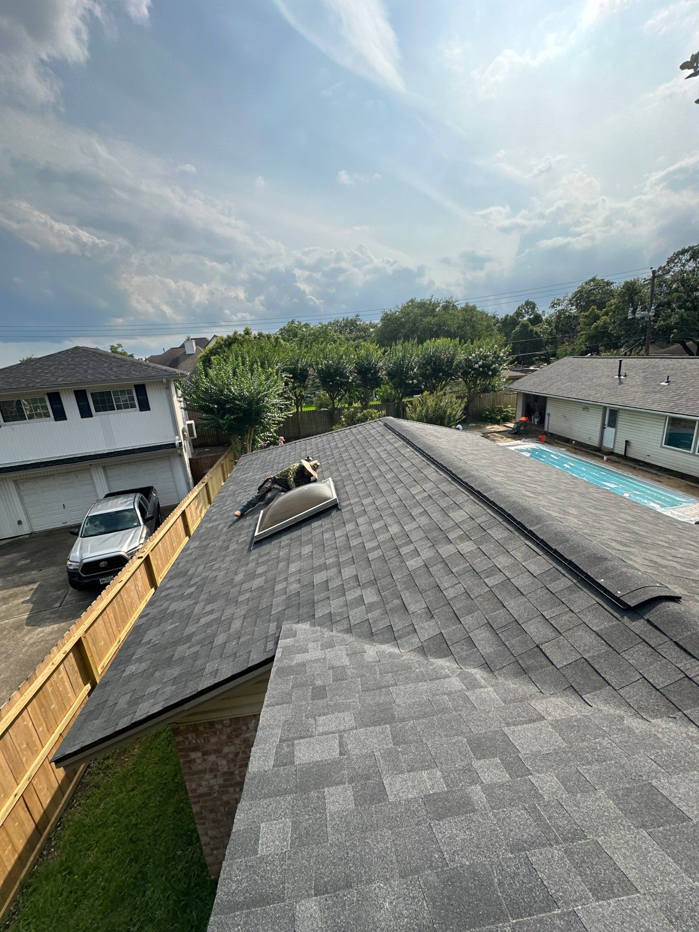 Project in Houston by Motion Roofing