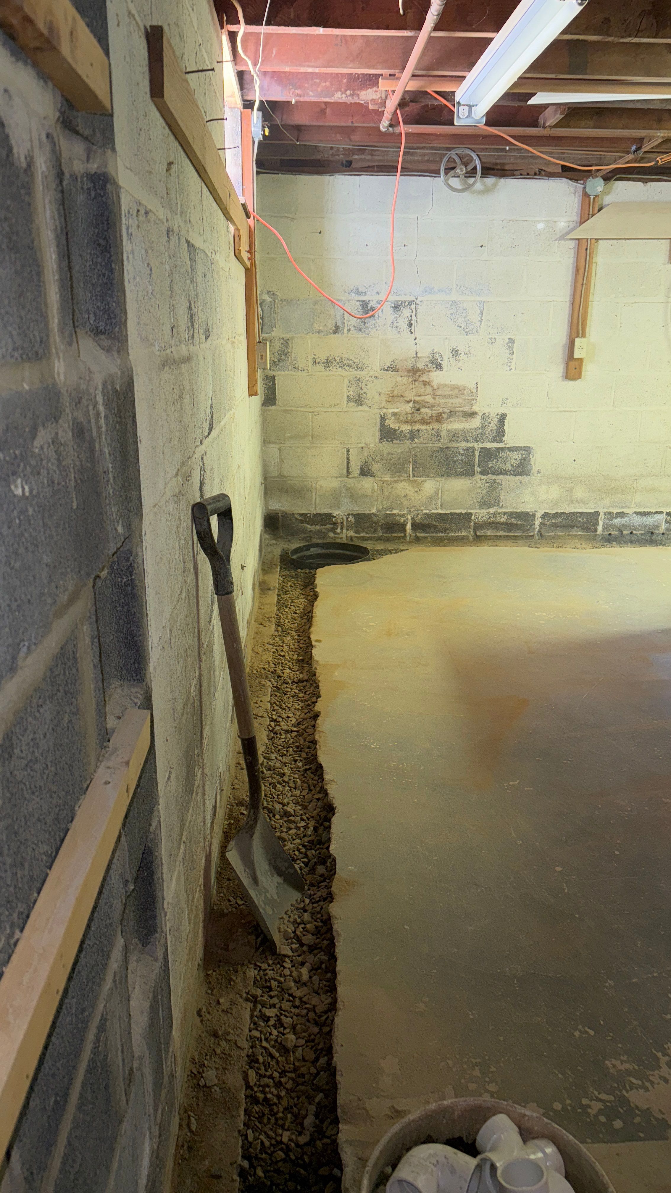 Interior French Drain Washington Township, NJ by Pure Service Pro, LLC 