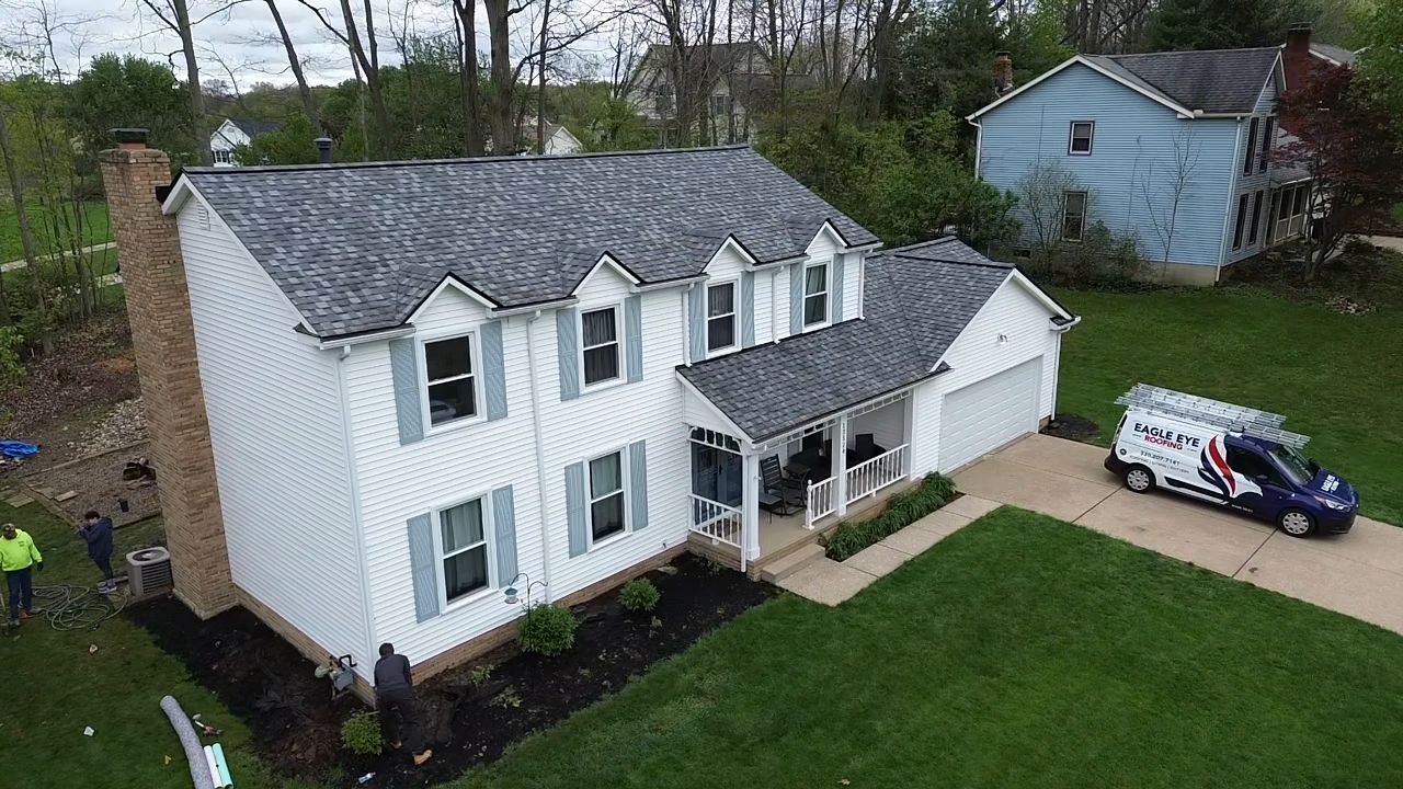 Atlas Pinnacle, Color, Coastal Granite, Drip Edge, Color, Black by Eagle Eye Roofing