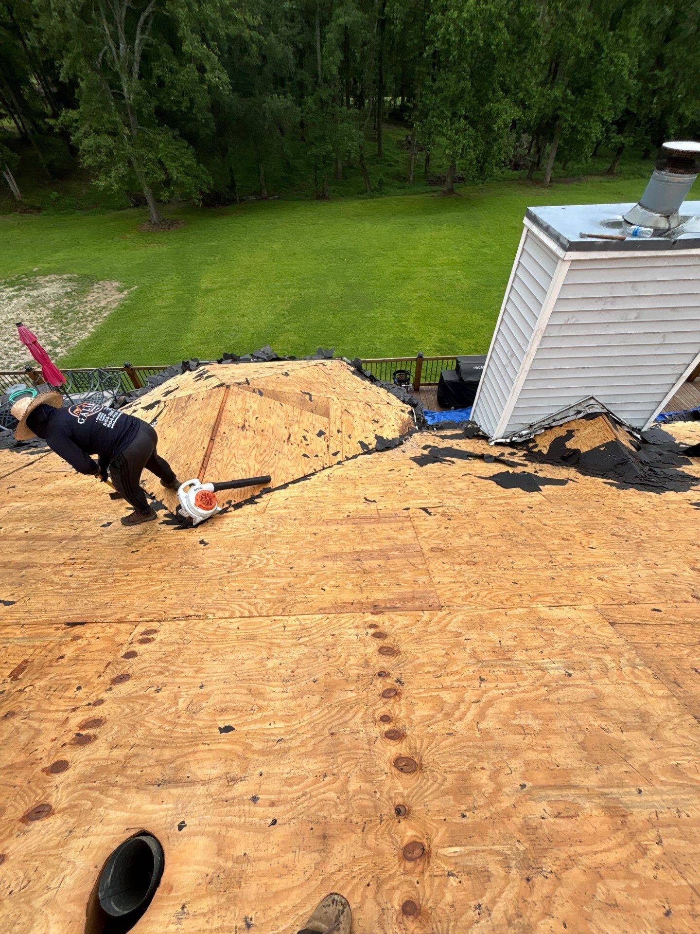 Asphalt Shingle Roof Replacement and Decking Repair in Edgefield by Roofers LLC