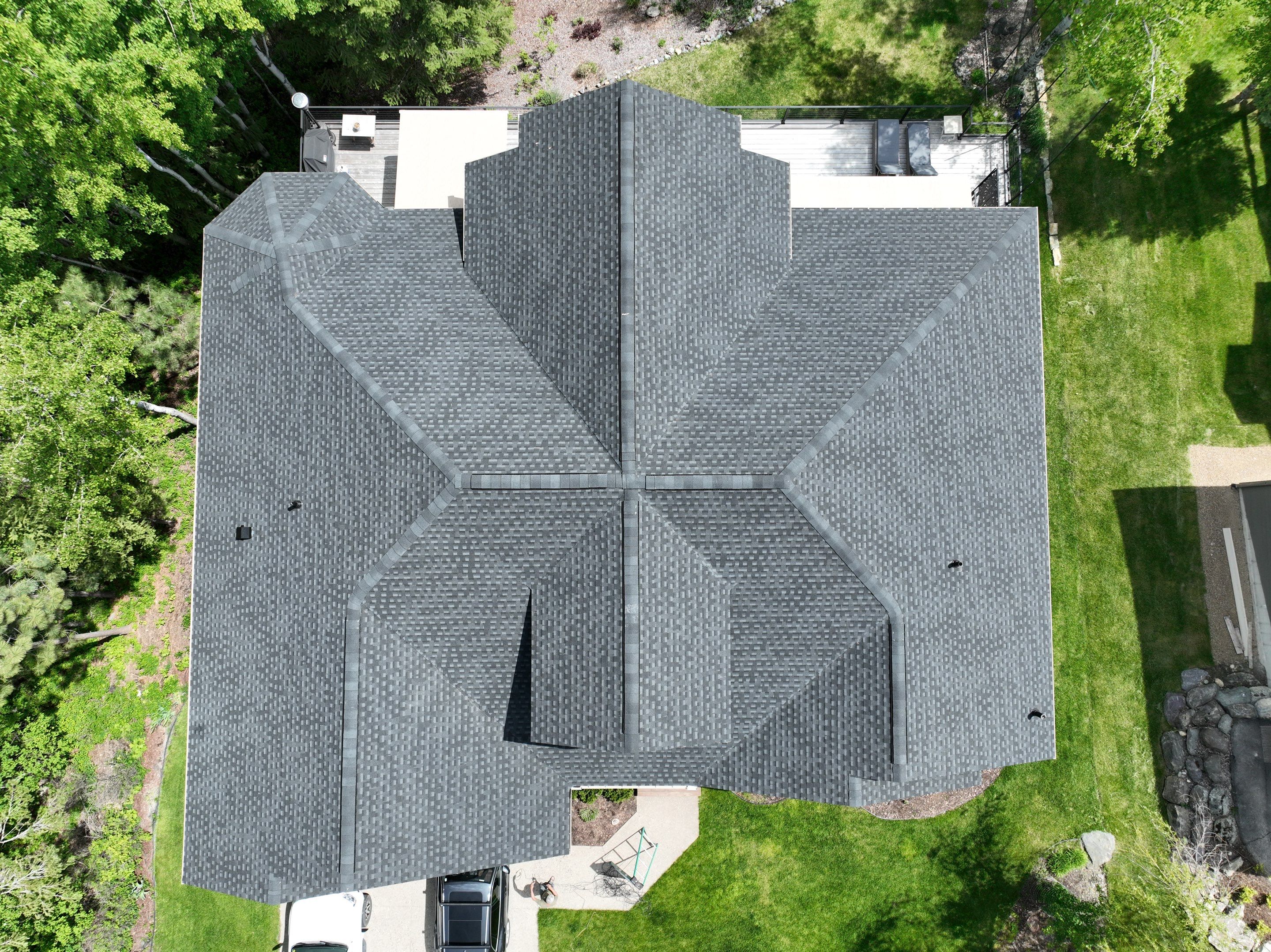 GAF HDZ Charcoal Roof Replacement  by Montana Roofing Solutions