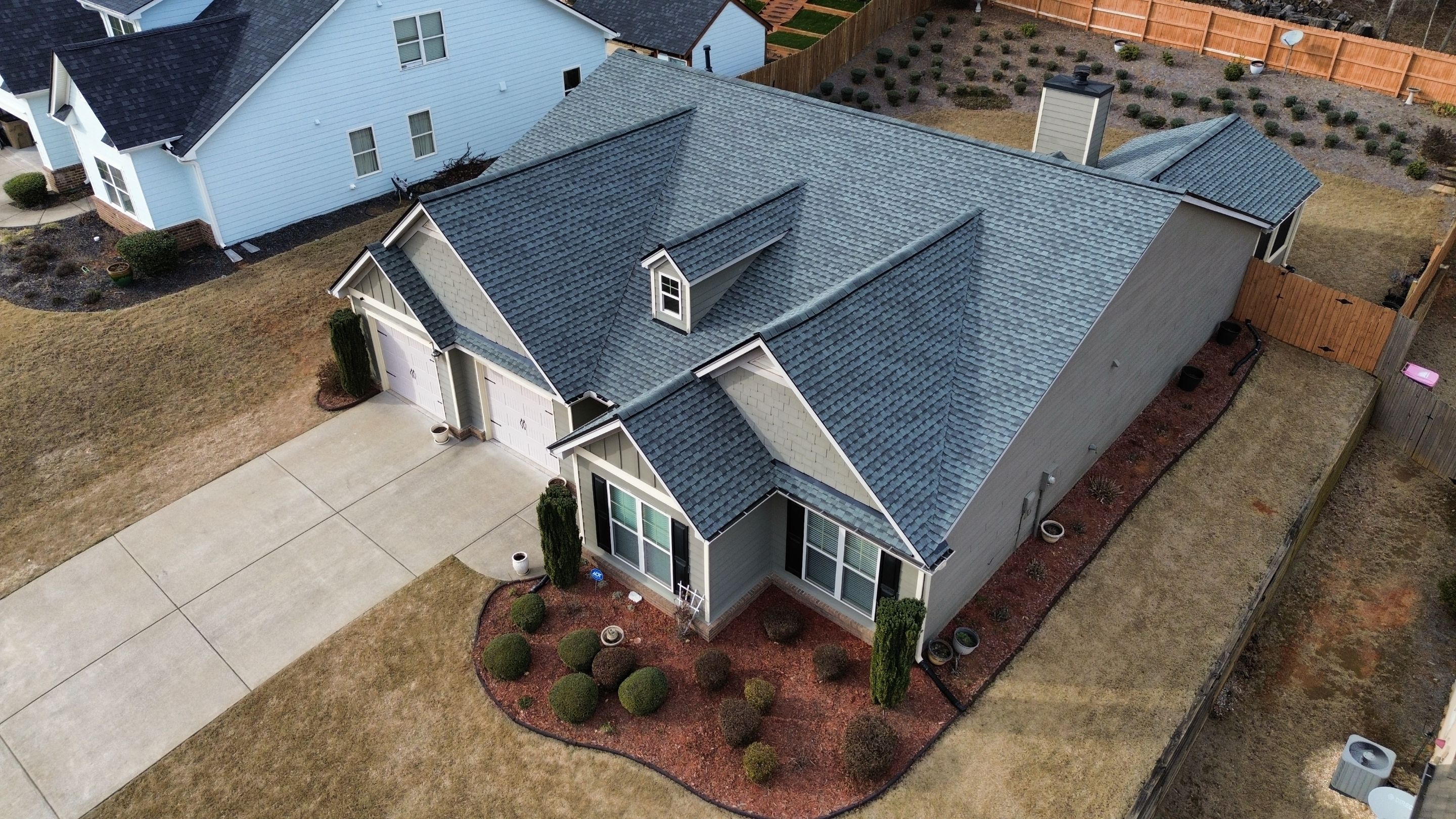 Cumming, GA Roof Replacement, GAF Ultra HDZ Slate by Reset Roofing