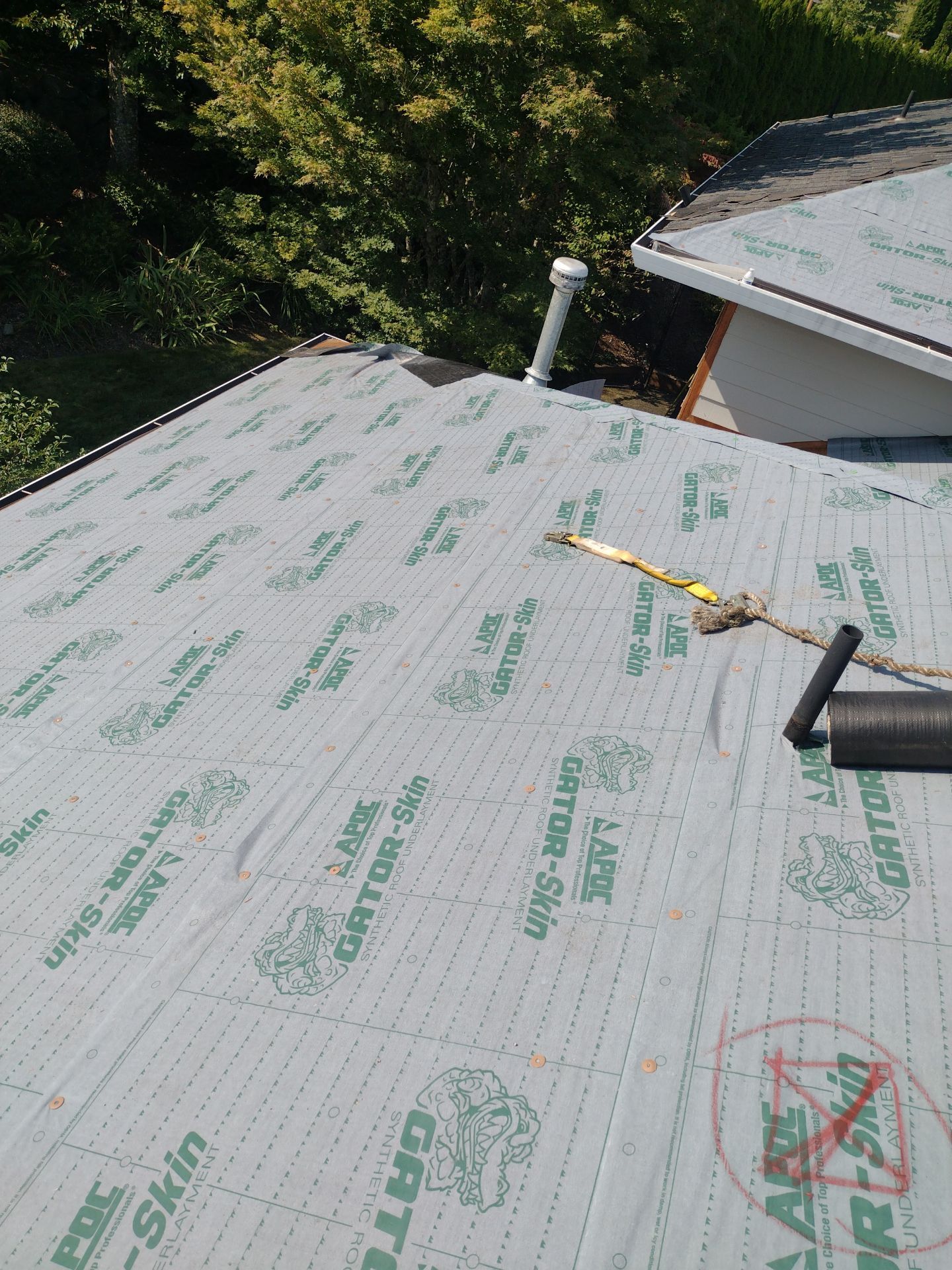 Residential Roofing Installation using IKO Dynasty (Color: Granite Black) by Orezona Building & Roofing Company, Inc.