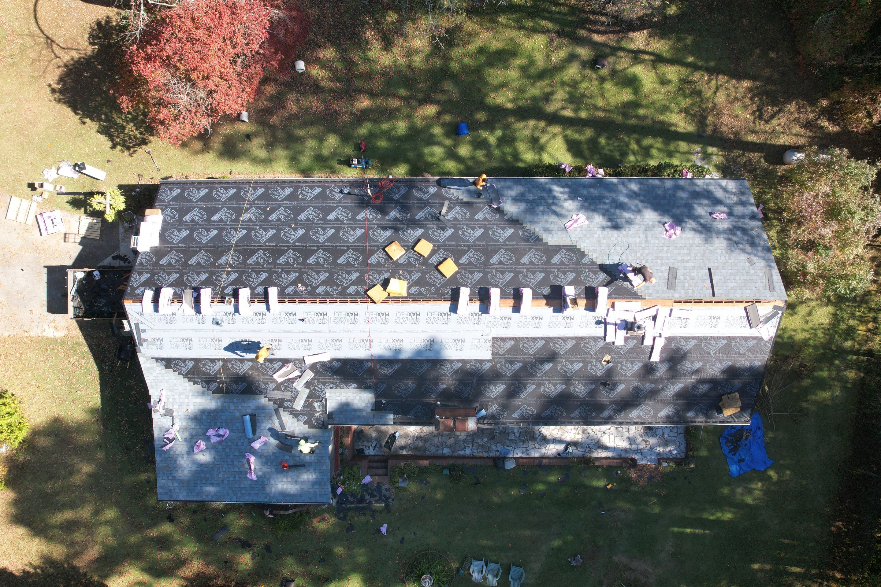 Residential Roof Replacement using Owens Corning Quary Gray by Inspector Roofing and Restoration