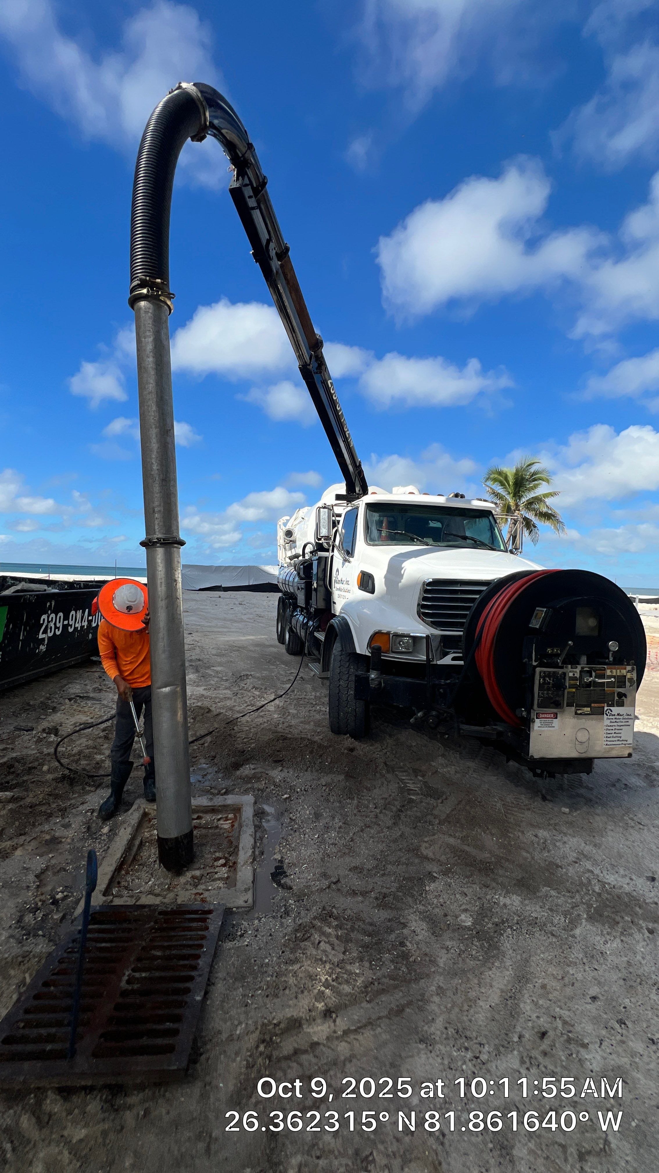 Little Hickory Island Condo Catch Basin Cleanout by Don Mar, Inc. Storm Water Solutions
