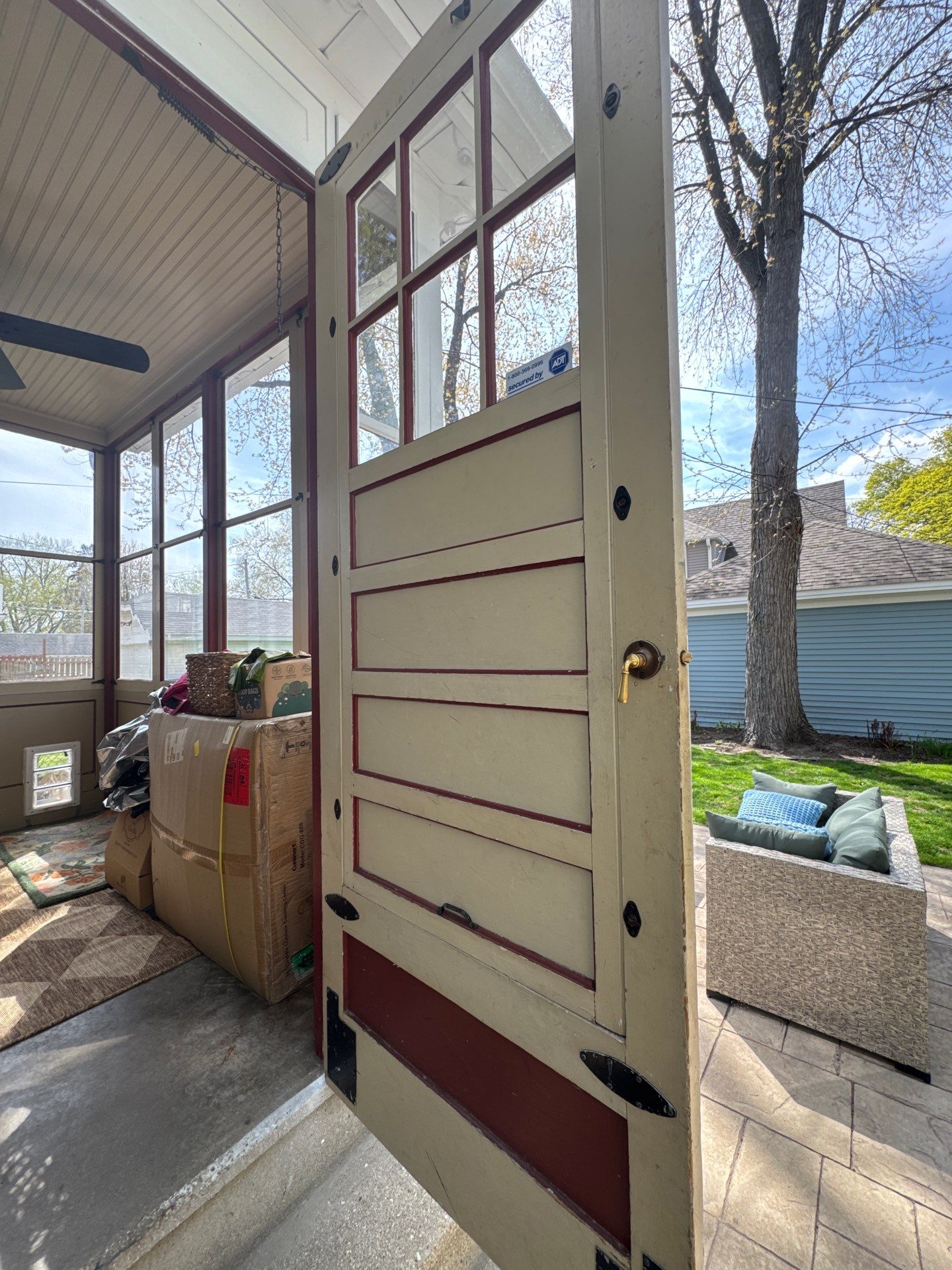 Exterior Porch Restoration and Privacy Fence Staining in Wauwatosa by OCS Contracting Services