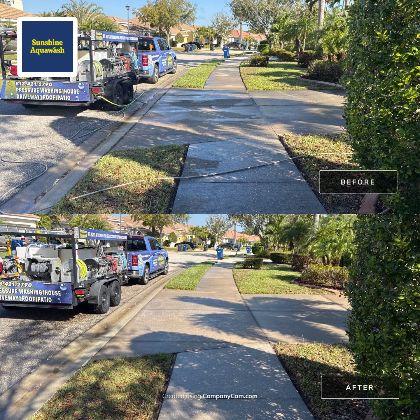 Driveway, Pool Deck & Lanai Cleaning – Heritage Harbour Golf Club, Bradenton, FL by Sunshine AquaWash