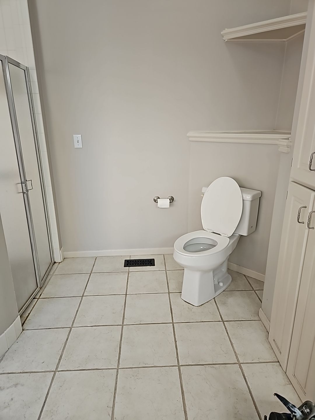 Full bathroom with giant shower AND doggy shower by The Shower Company