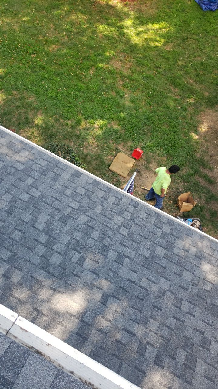 Marshall Roofing Project - Landmark Pro Max Def Pewterwood Designer Shingles by RM Banning, Inc.