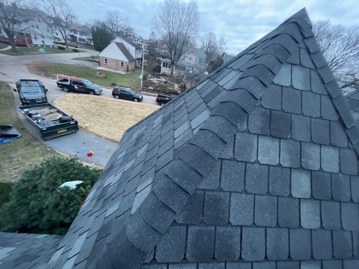 Slate Roof Removal using Atlas Storm Master Slate by Total Exteriors