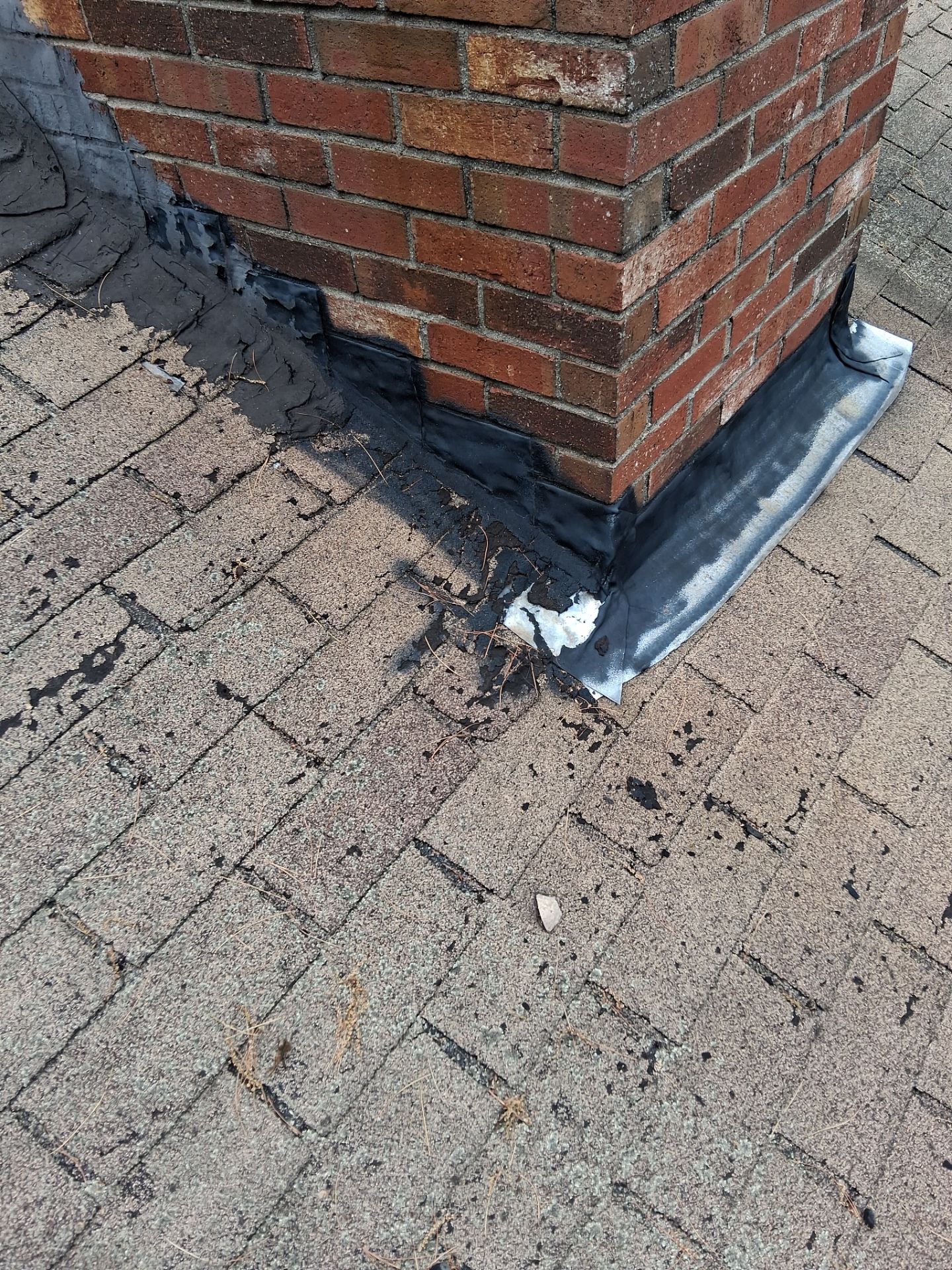 Asphalt Shingle Roof Replacement and Chimney Reflashing in York, Maine by Tall pine roofing